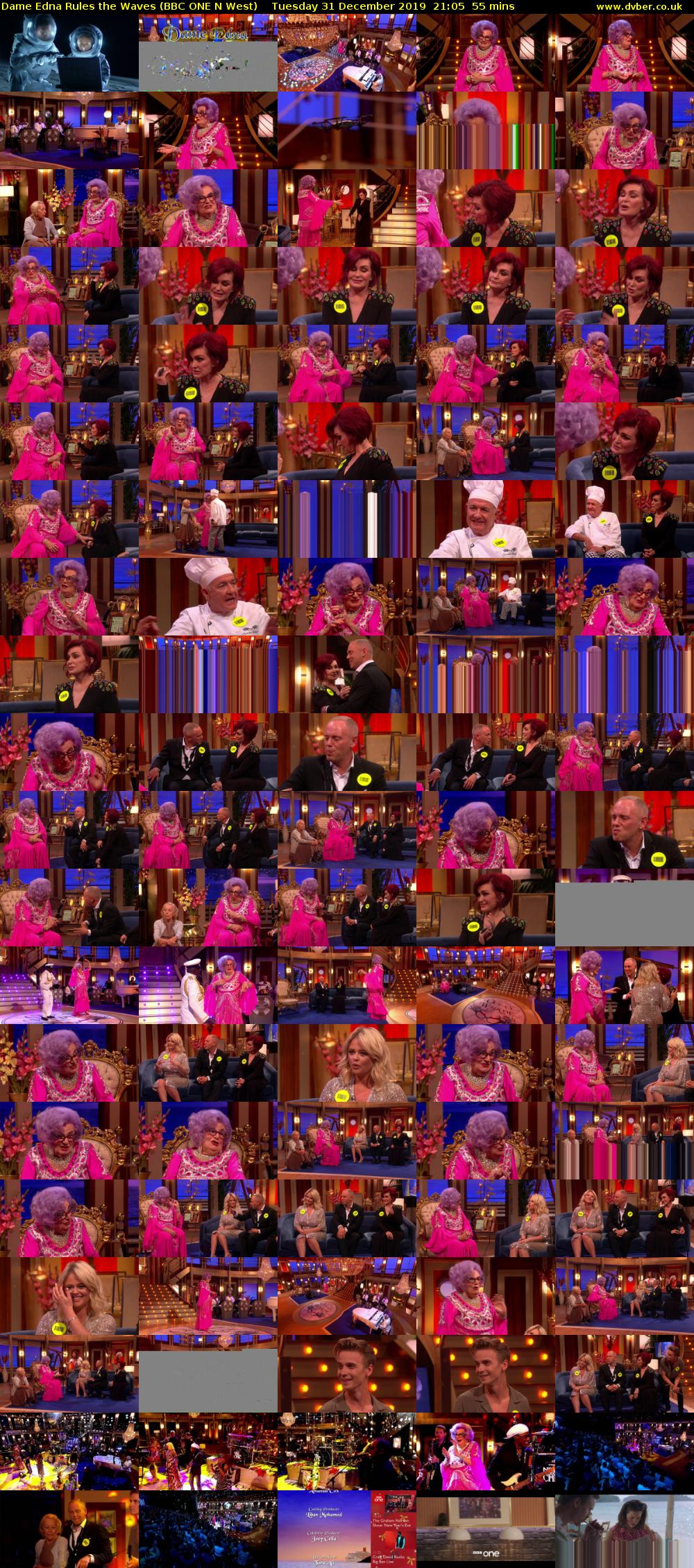 Dame Edna Rules the Waves (BBC ONE N West) Tuesday 31 December 2019 21:05 - 22:00