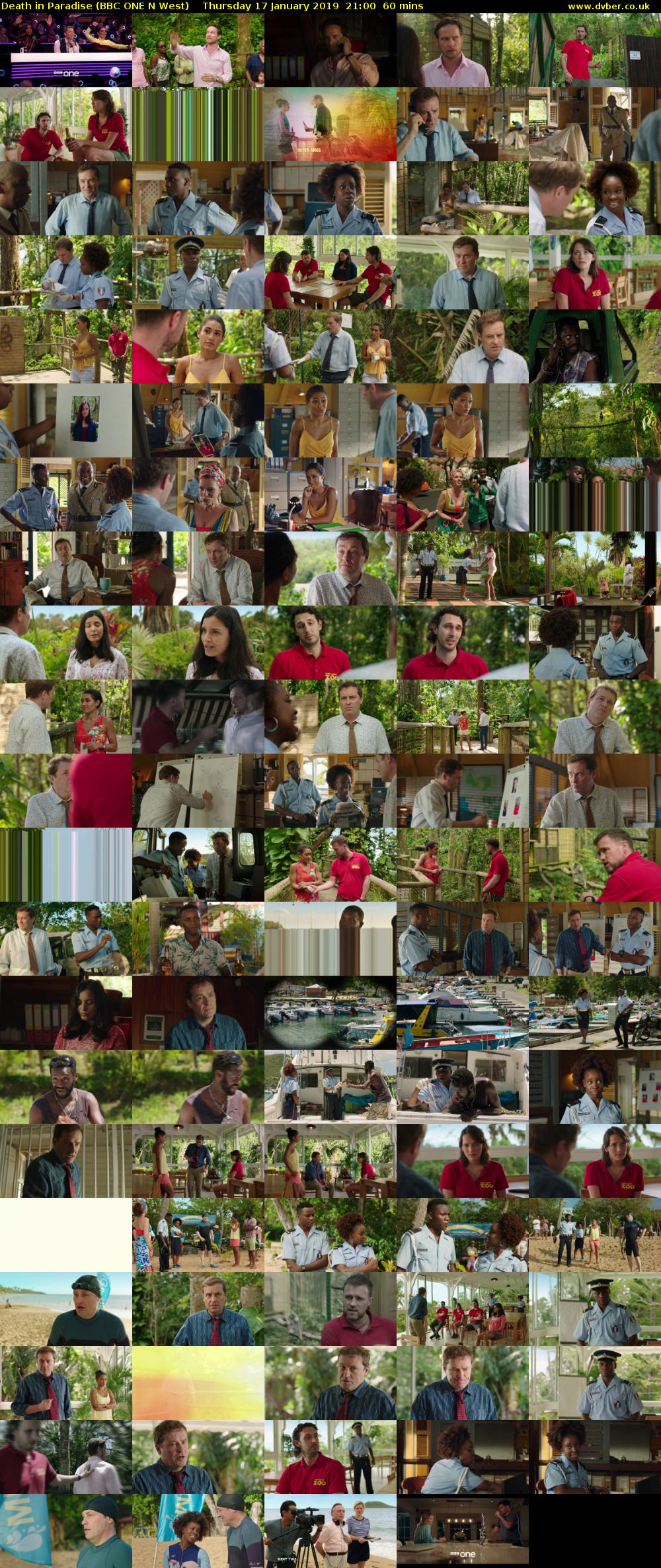 Death in Paradise (BBC ONE N West) Thursday 17 January 2019 21:00 - 22:00