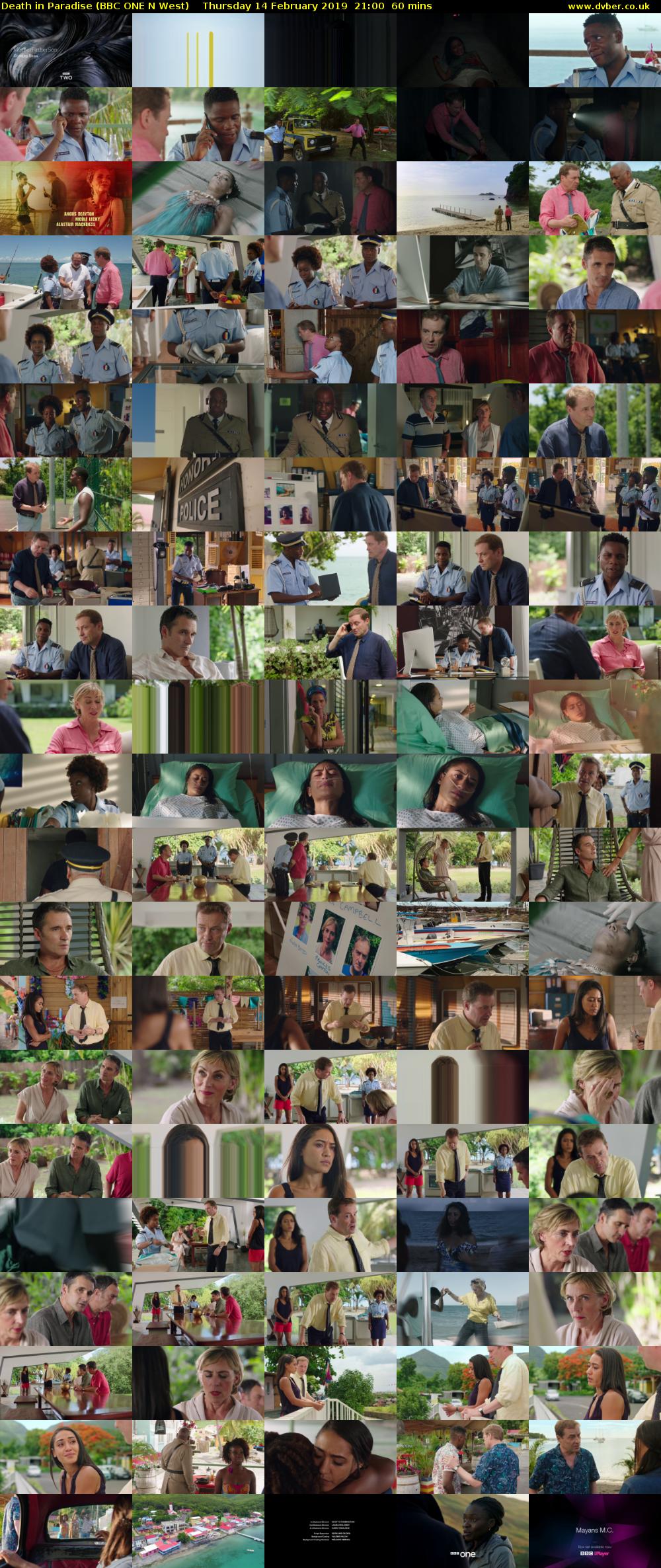Death in Paradise (BBC ONE N West) Thursday 14 February 2019 21:00 - 22:00