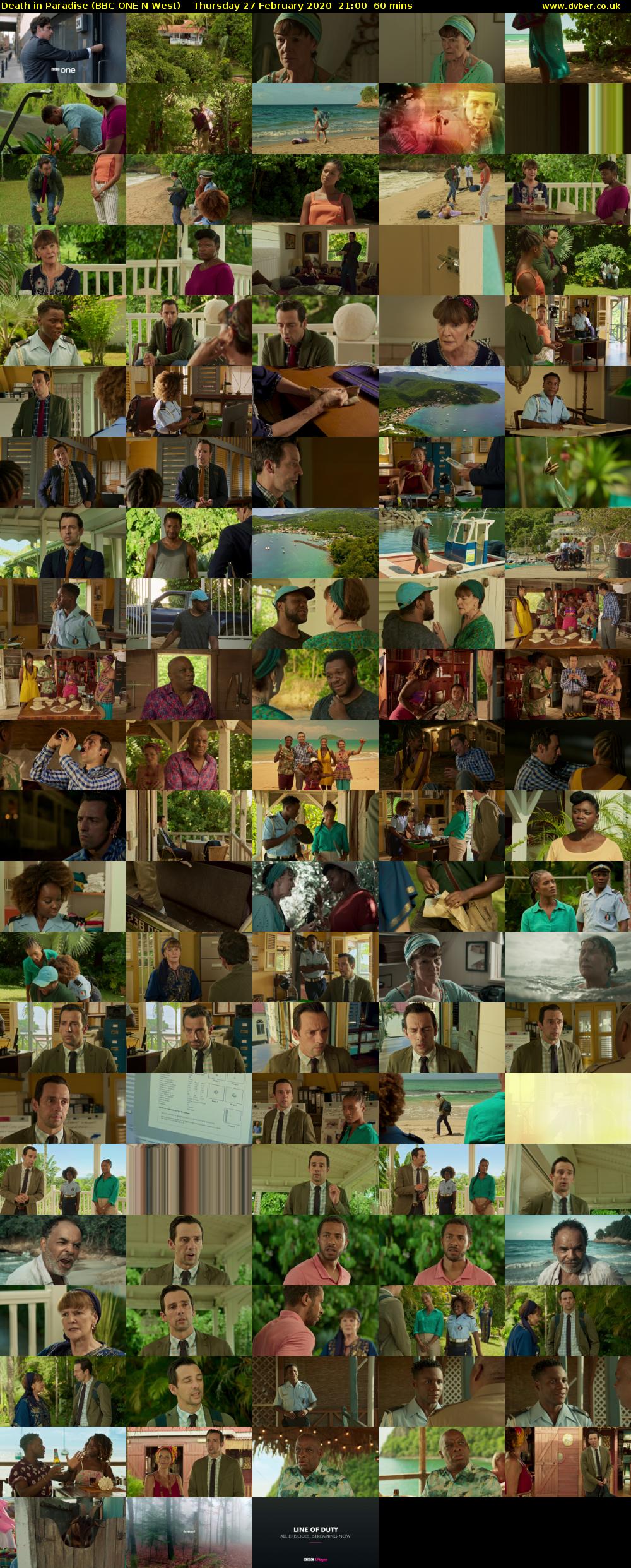 Death in Paradise (BBC ONE N West) Thursday 27 February 2020 21:00 - 22:00