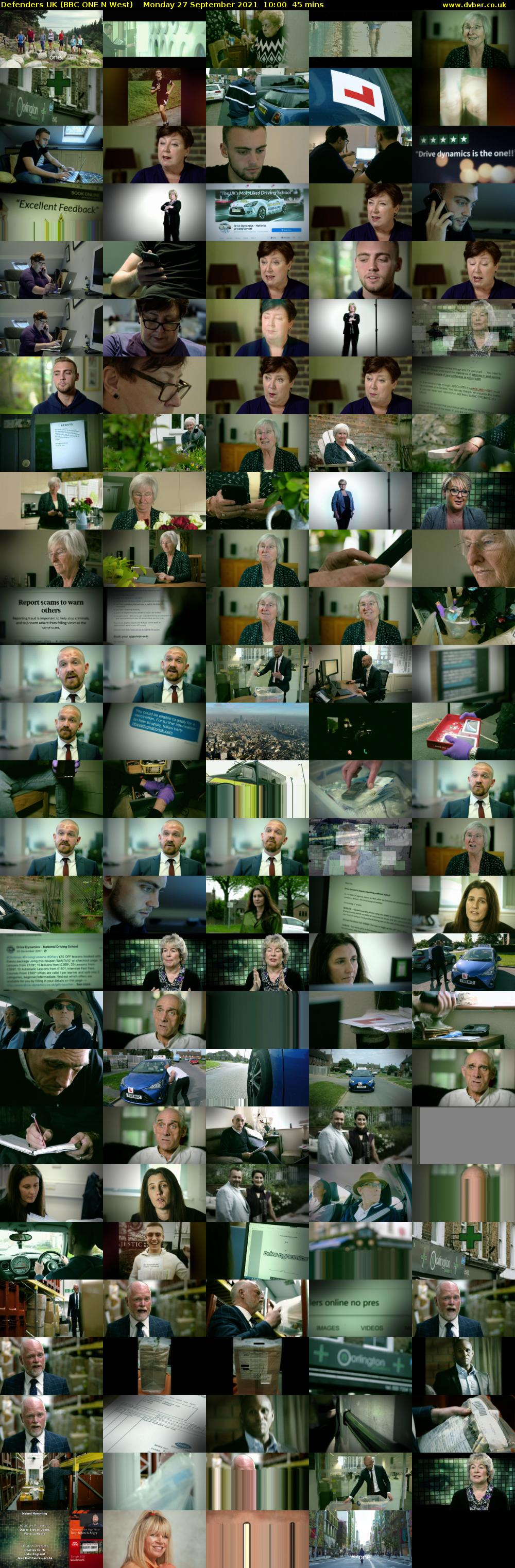 Defenders UK (BBC ONE N West) Monday 27 September 2021 10:00 - 10:45