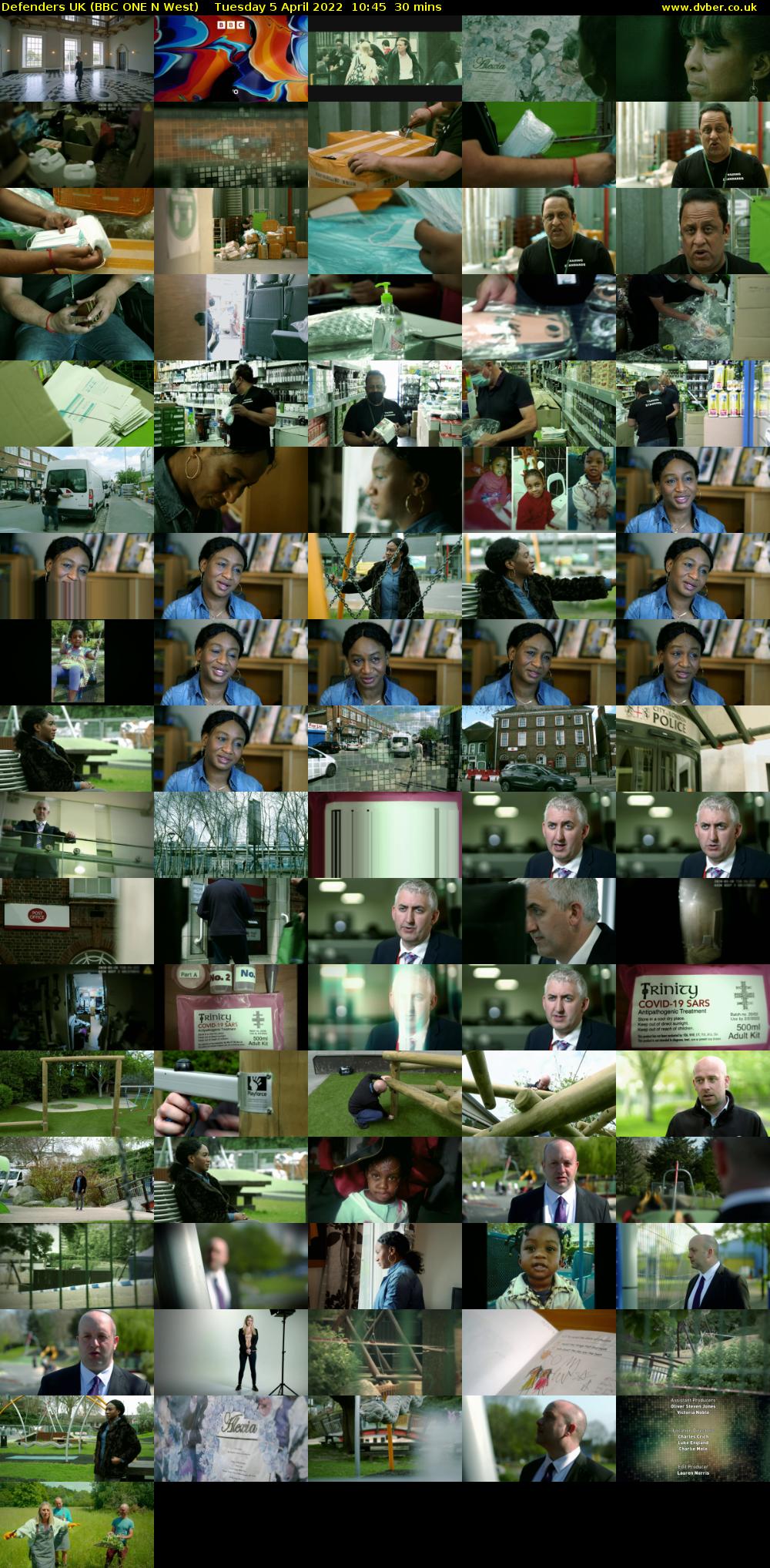 Defenders UK (BBC ONE N West) Tuesday 5 April 2022 10:45 - 11:15
