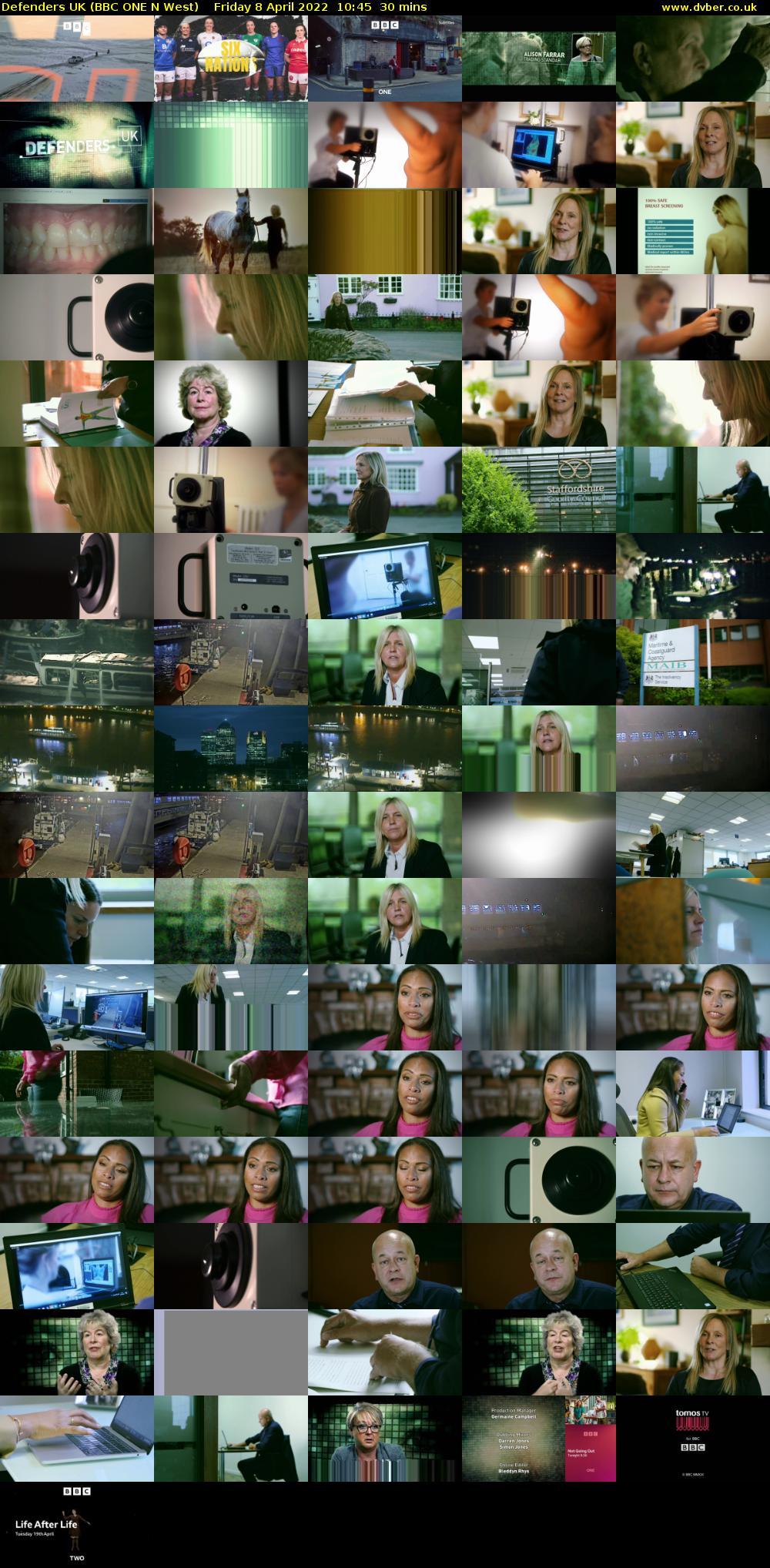 Defenders UK (BBC ONE N West) Friday 8 April 2022 10:45 - 11:15