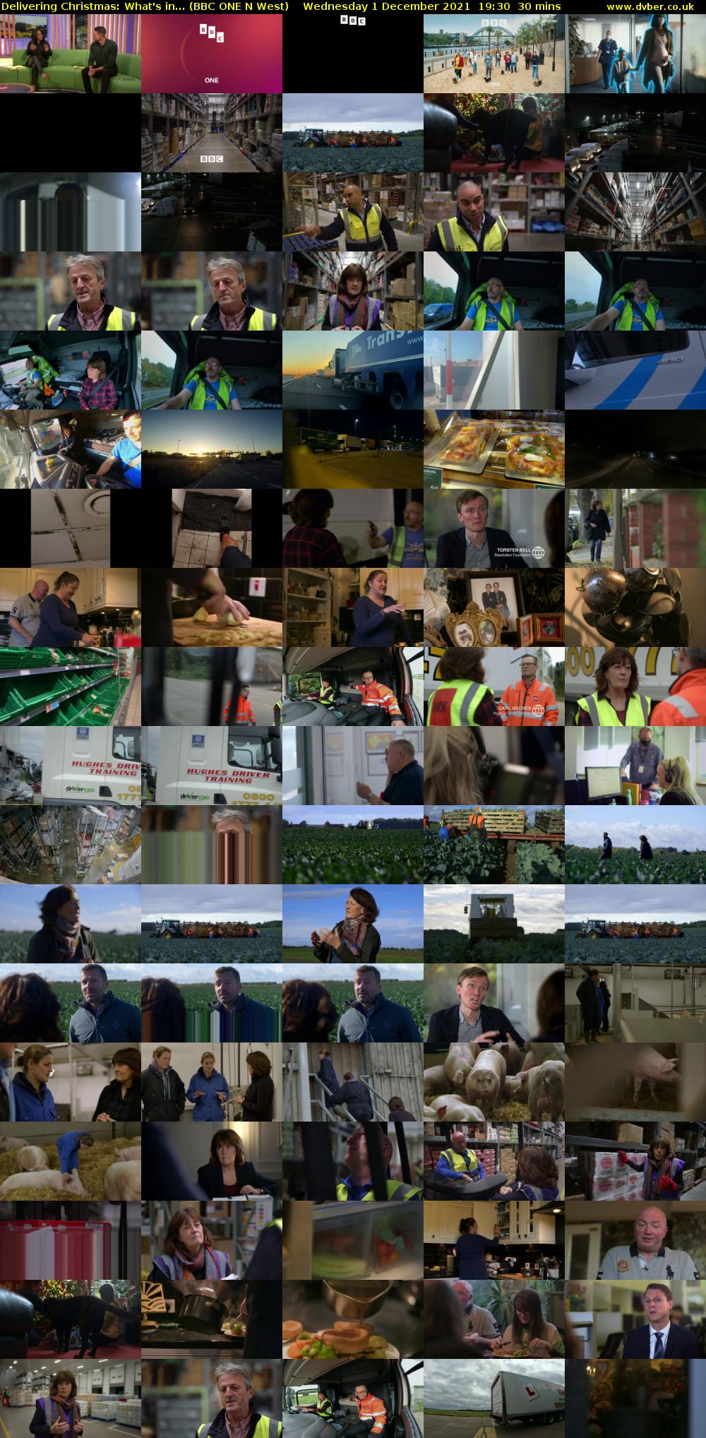 Delivering Christmas: What's in... (BBC ONE N West) Wednesday 1 December 2021 19:30 - 20:00