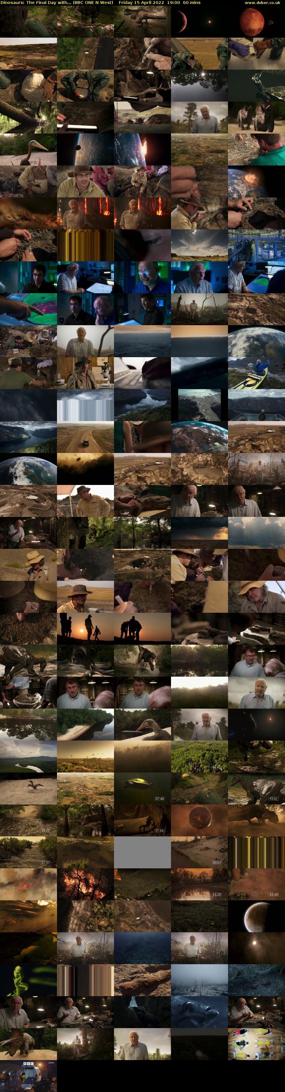 Dinosaurs: The Final Day with... (BBC ONE N West) Friday 15 April 2022 19:00 - 20:00