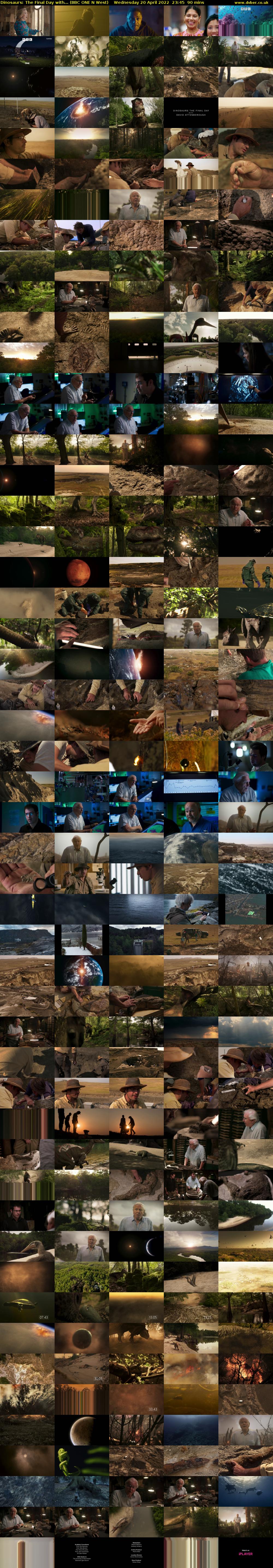 Dinosaurs: The Final Day with... (BBC ONE N West) Wednesday 20 April 2022 23:45 - 01:15