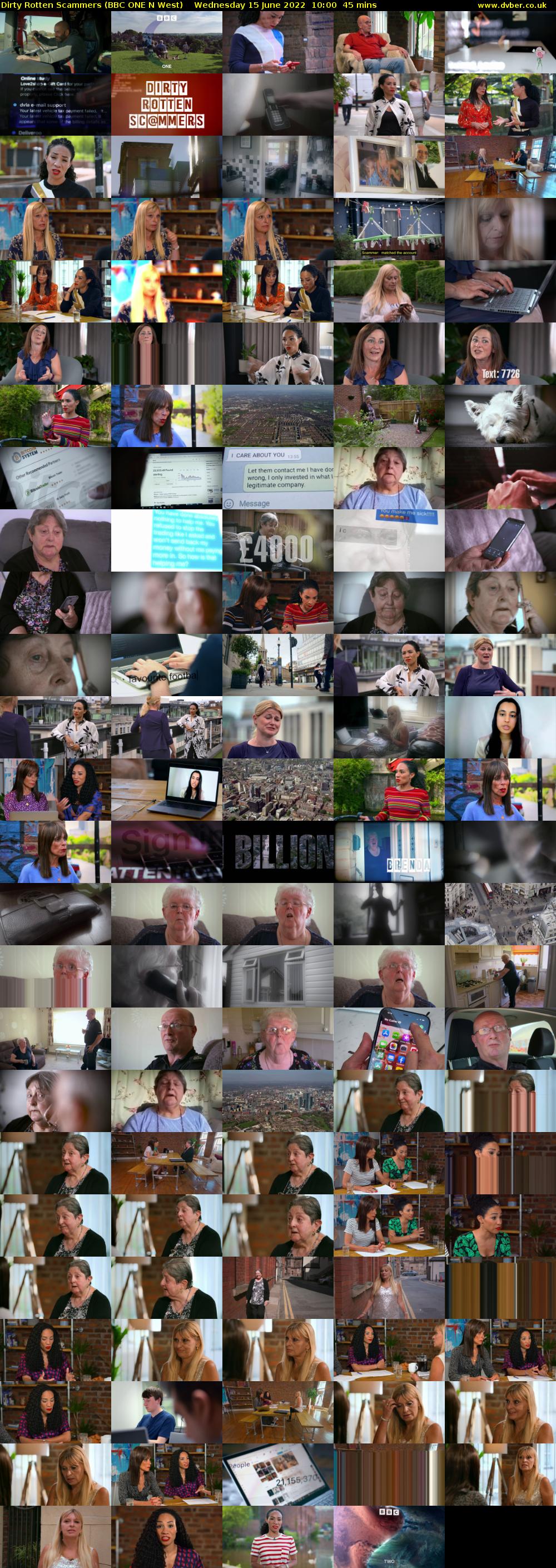 Dirty Rotten Scammers (BBC ONE N West) Wednesday 15 June 2022 10:00 - 10:45