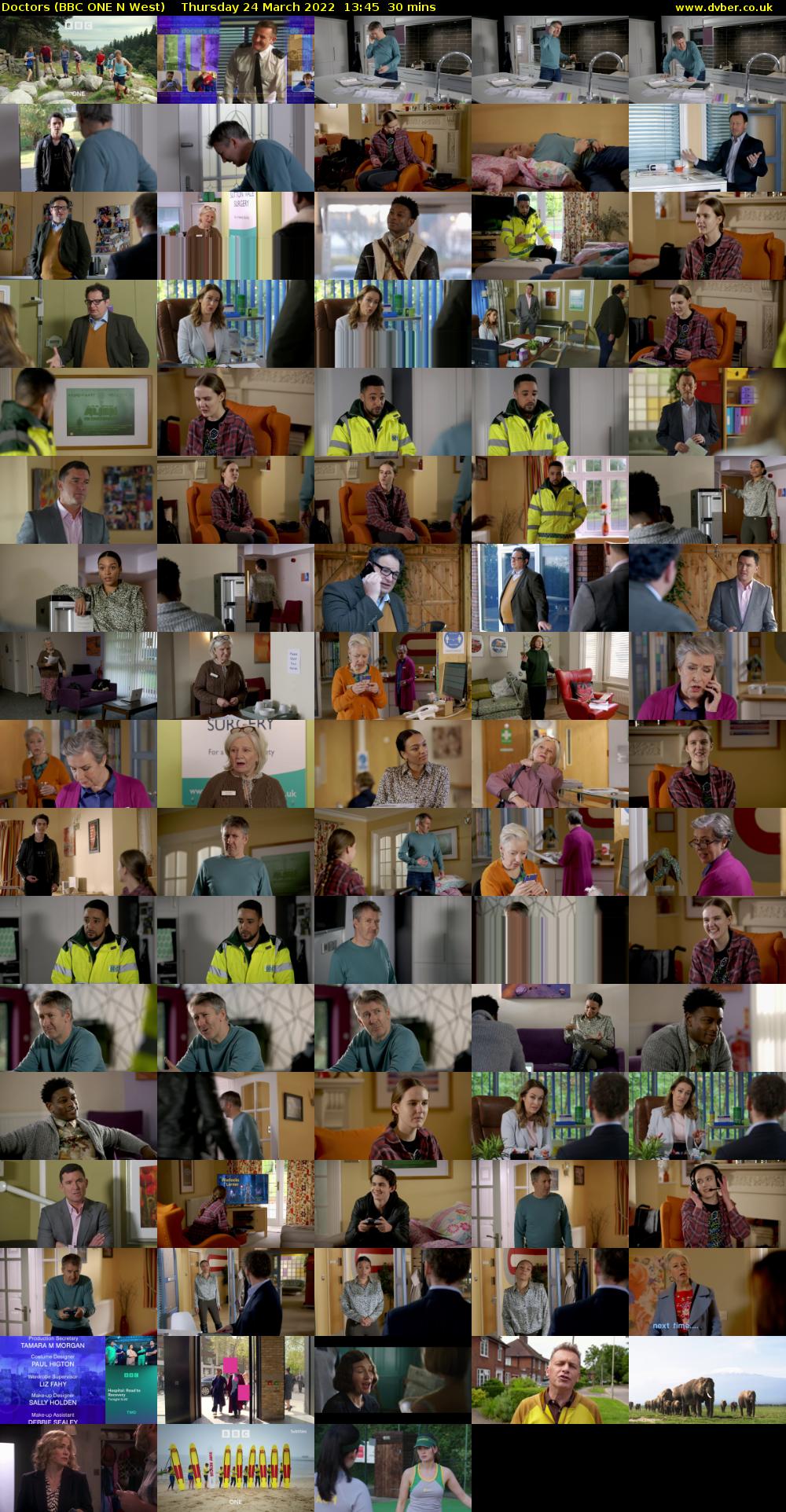 Doctors (BBC ONE N West) Thursday 24 March 2022 13:45 - 14:15