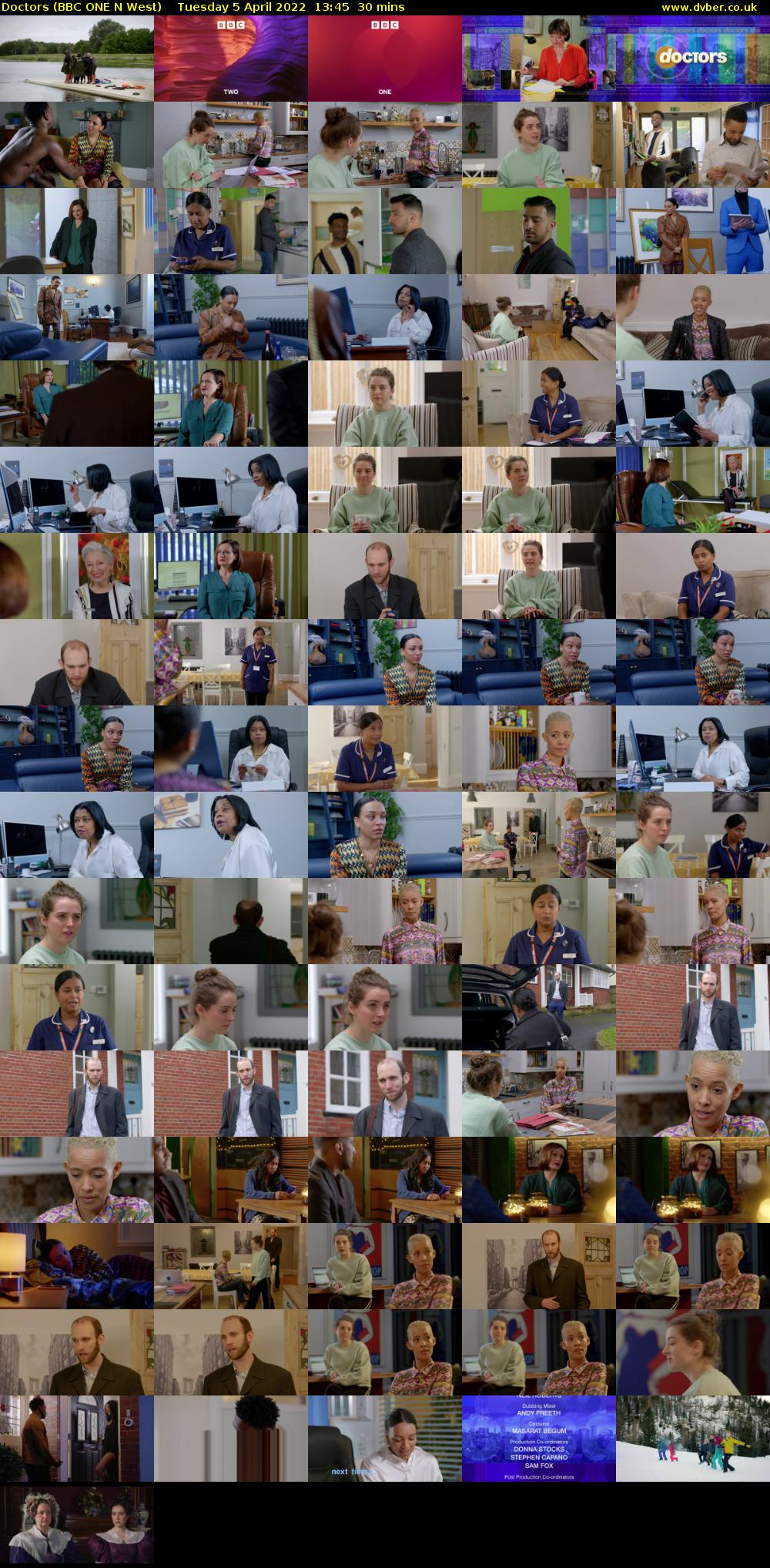 Doctors (BBC ONE N West) Tuesday 5 April 2022 13:45 - 14:15