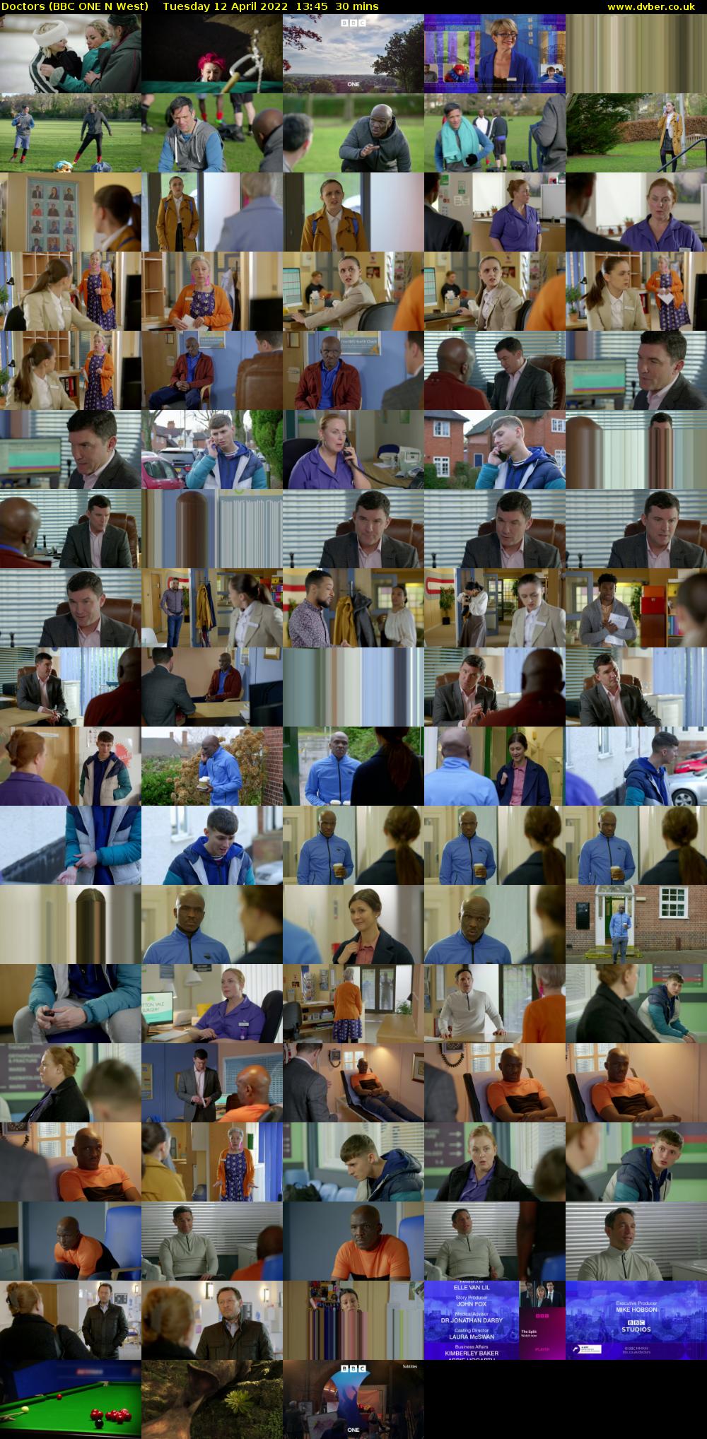 Doctors (BBC ONE N West) Tuesday 12 April 2022 13:45 - 14:15