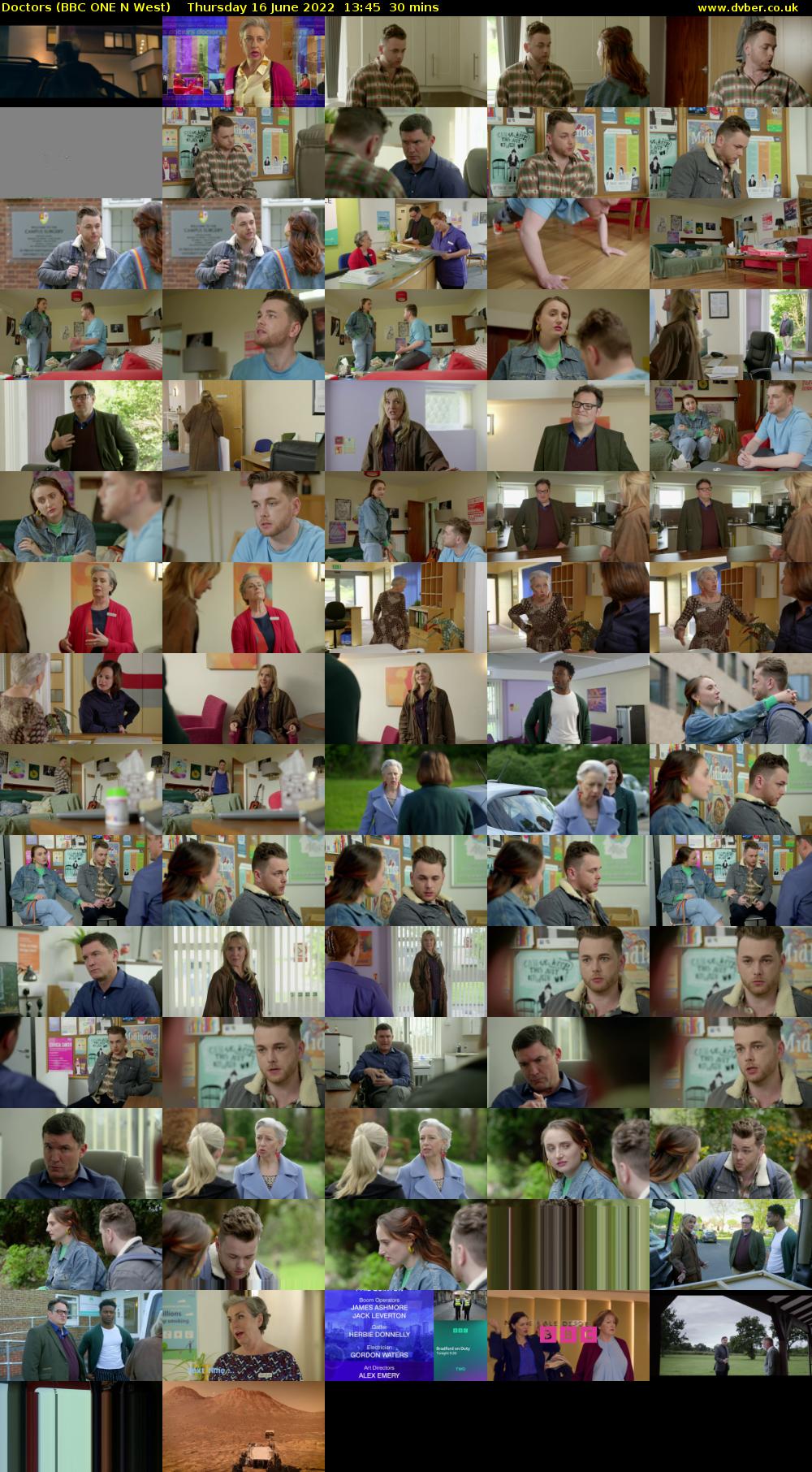 Doctors (BBC ONE N West) Thursday 16 June 2022 13:45 - 14:15
