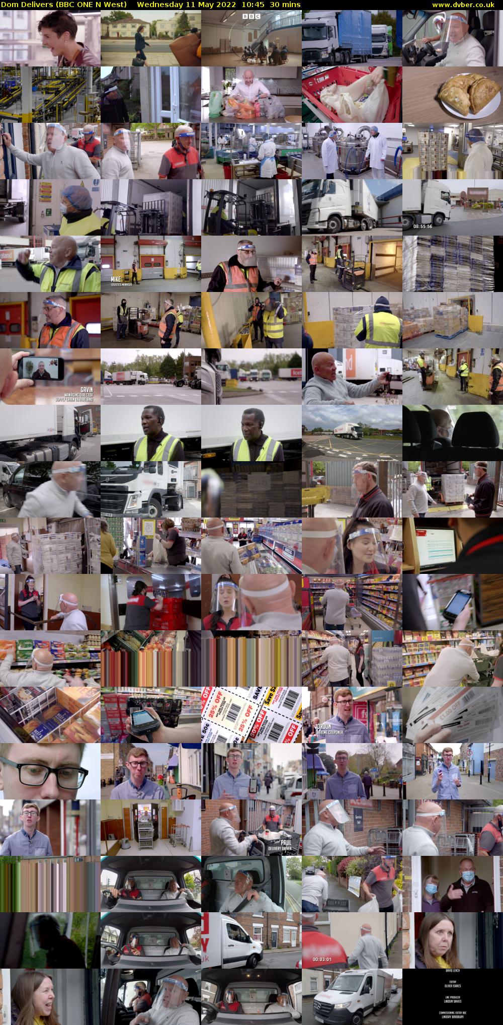 Dom Delivers (BBC ONE N West) Wednesday 11 May 2022 10:45 - 11:15