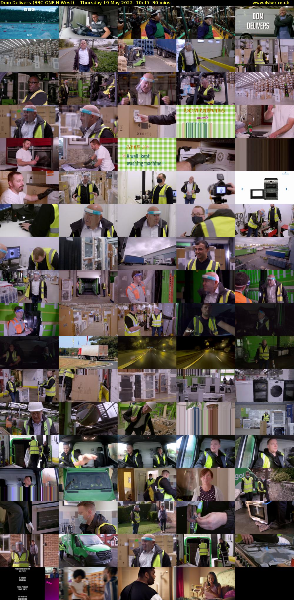 Dom Delivers (BBC ONE N West) Thursday 19 May 2022 10:45 - 11:15