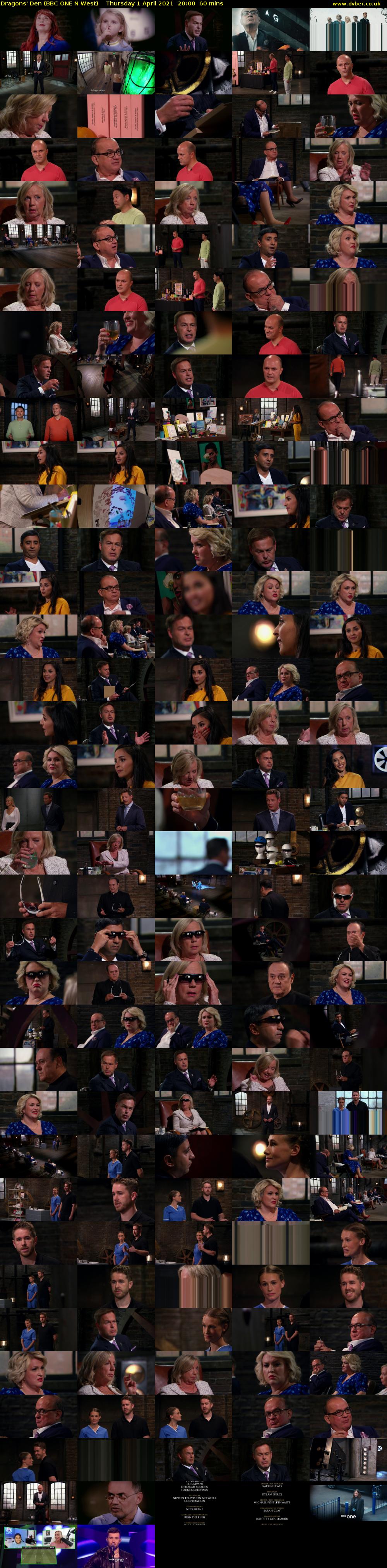 Dragons' Den (BBC ONE N West) Thursday 1 April 2021 20:00 - 21:00