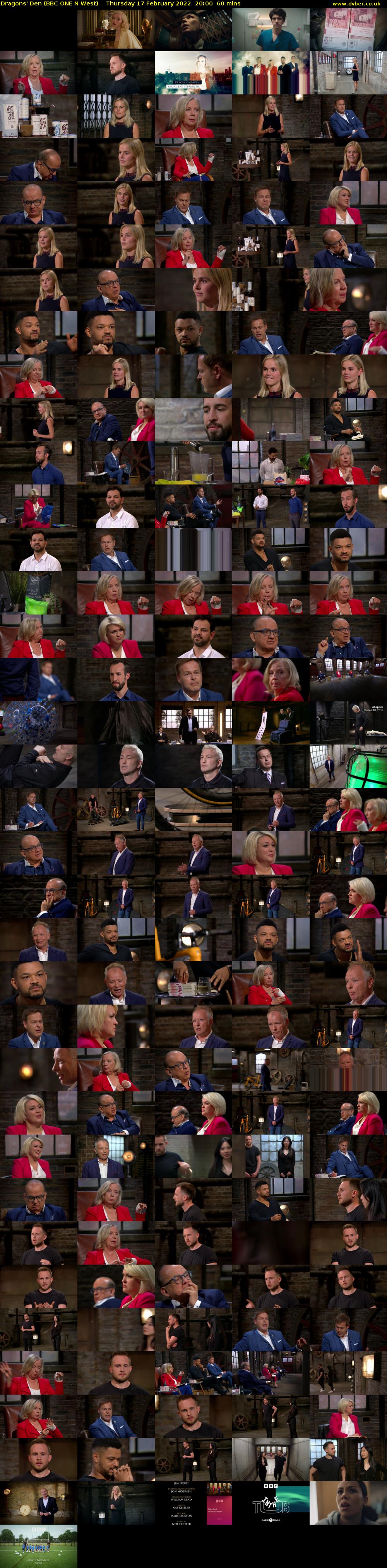 Dragons' Den (BBC ONE N West) Thursday 17 February 2022 20:00 - 21:00