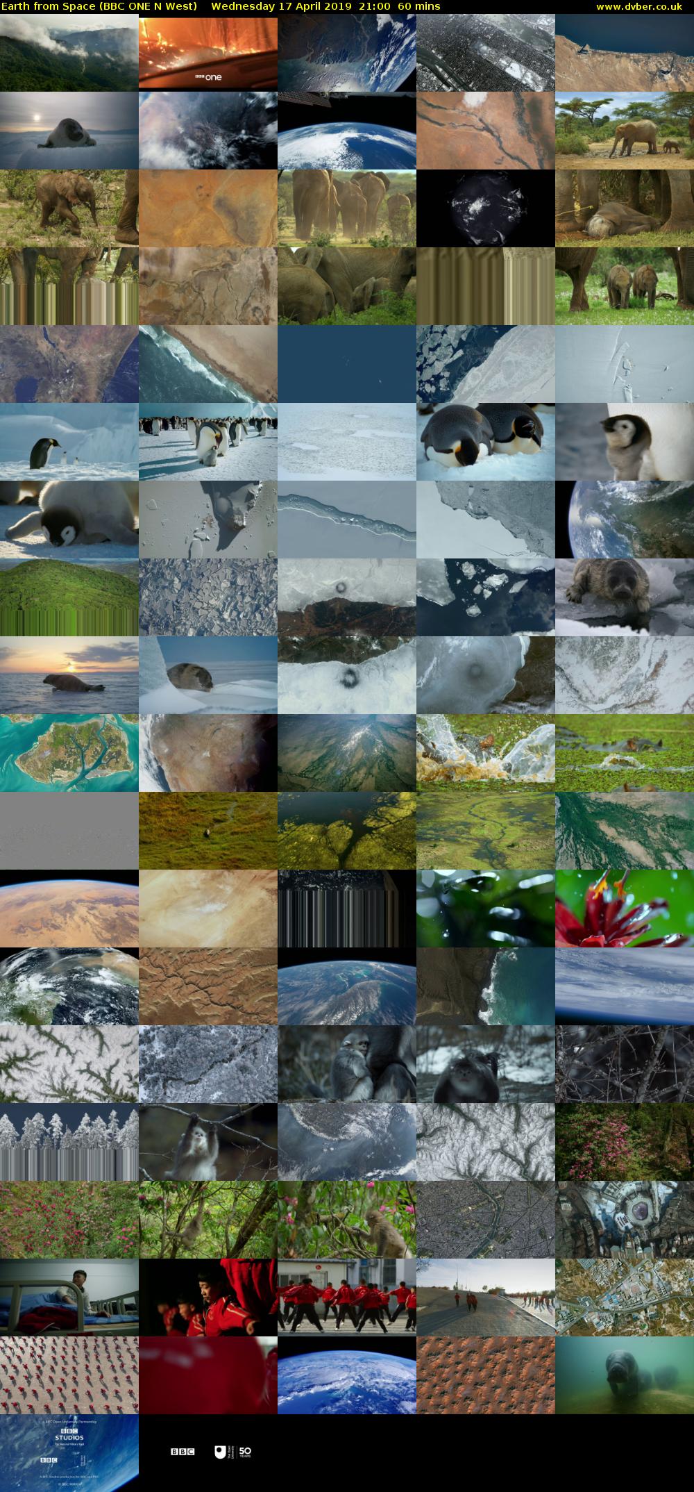 Earth from Space (BBC ONE N West) Wednesday 17 April 2019 21:00 - 22:00