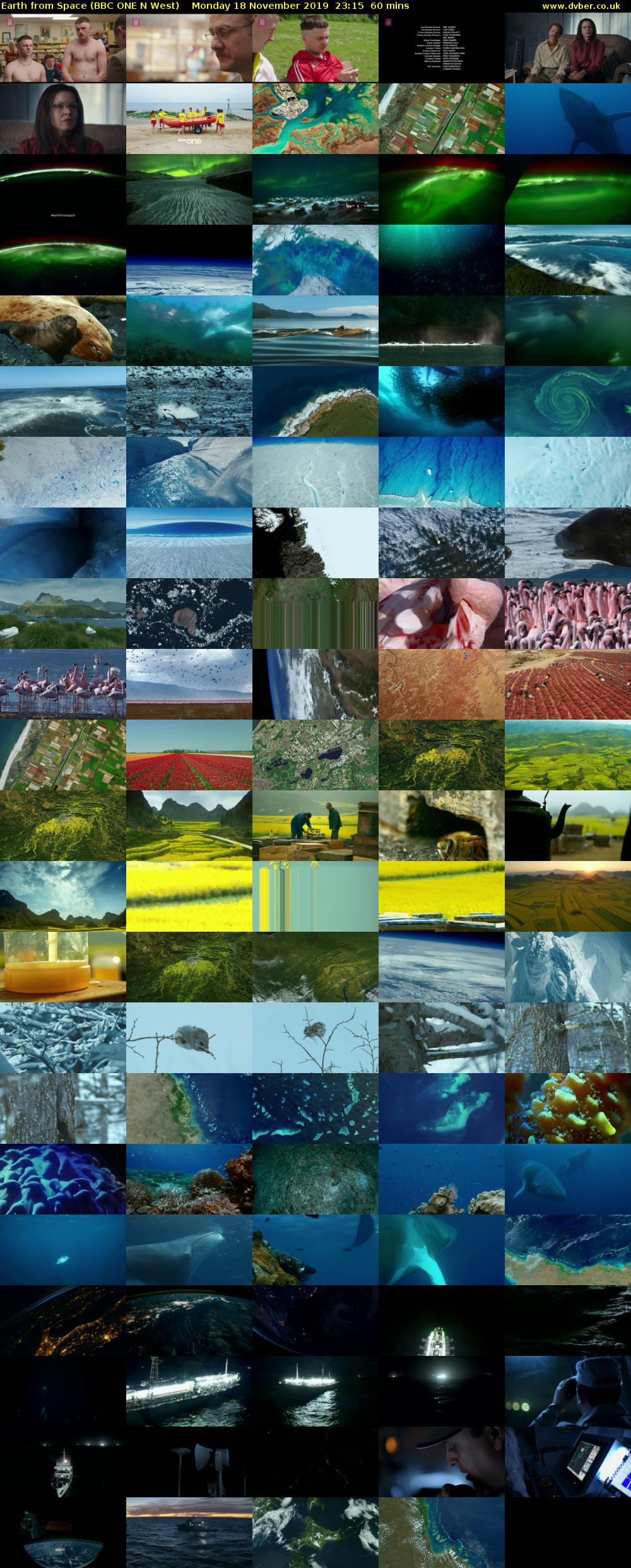 Earth from Space (BBC ONE N West) Monday 18 November 2019 23:15 - 00:15