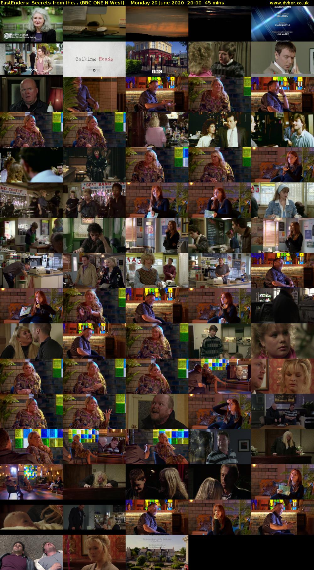 EastEnders: Secrets from the... (BBC ONE N West) Monday 29 June 2020 20:00 - 20:45