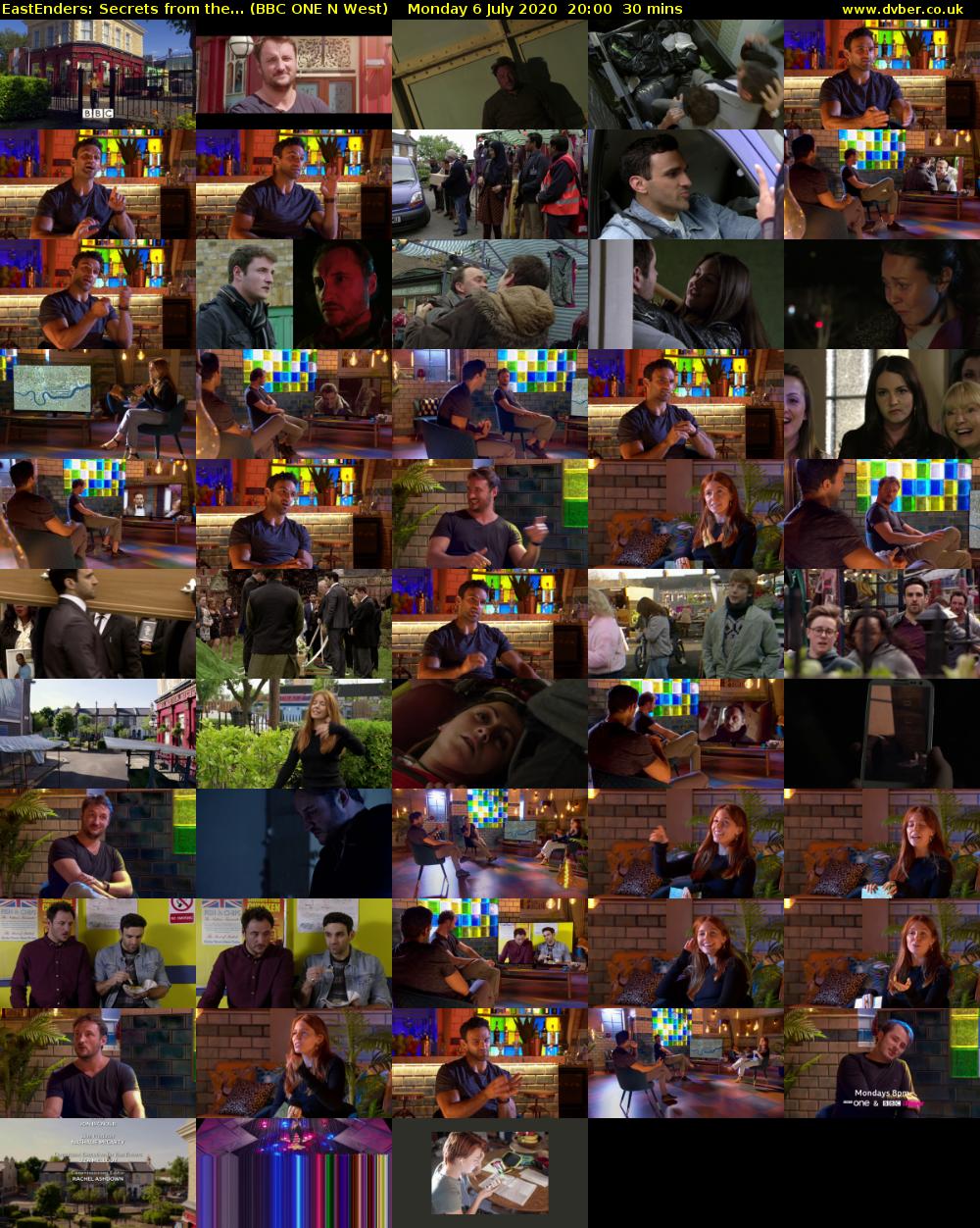 EastEnders: Secrets from the... (BBC ONE N West) Monday 6 July 2020 20:00 - 20:30