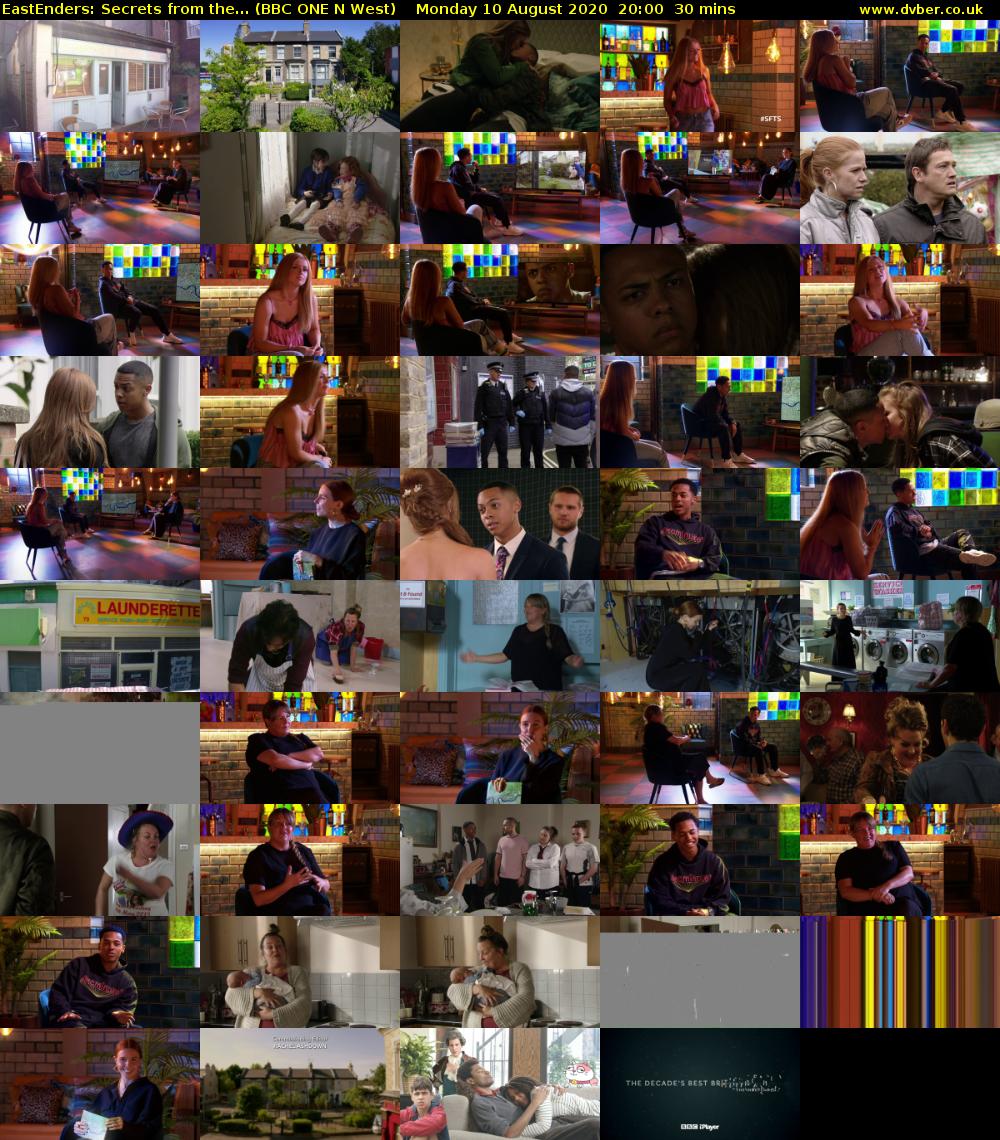 EastEnders: Secrets from the... (BBC ONE N West) Monday 10 August 2020 20:00 - 20:30