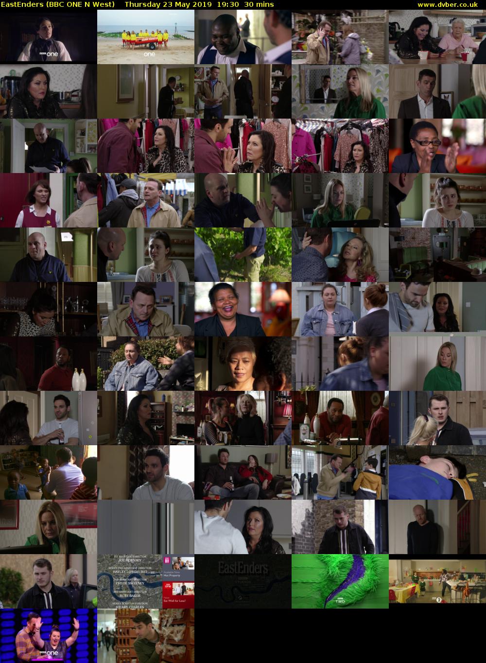 EastEnders (BBC ONE N West) Thursday 23 May 2019 19:30 - 20:00