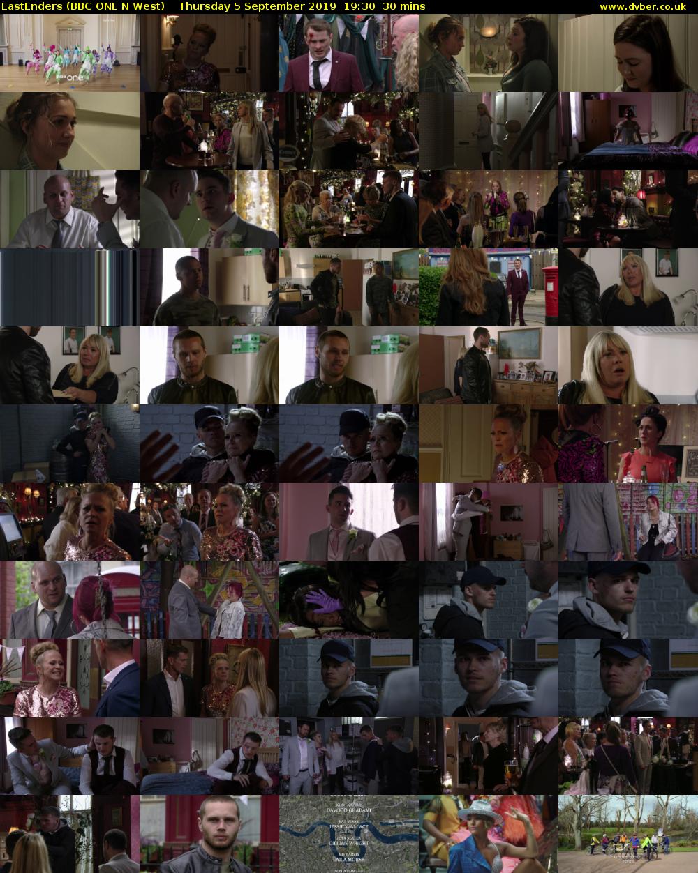 EastEnders (BBC ONE N West) Thursday 5 September 2019 19:30 - 20:00