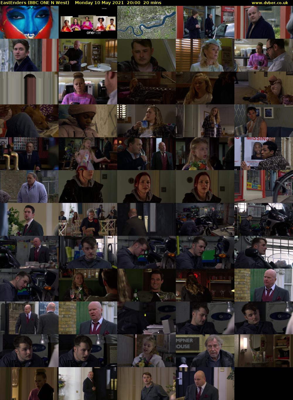 EastEnders (BBC ONE N West) Monday 10 May 2021 20:00 - 20:20