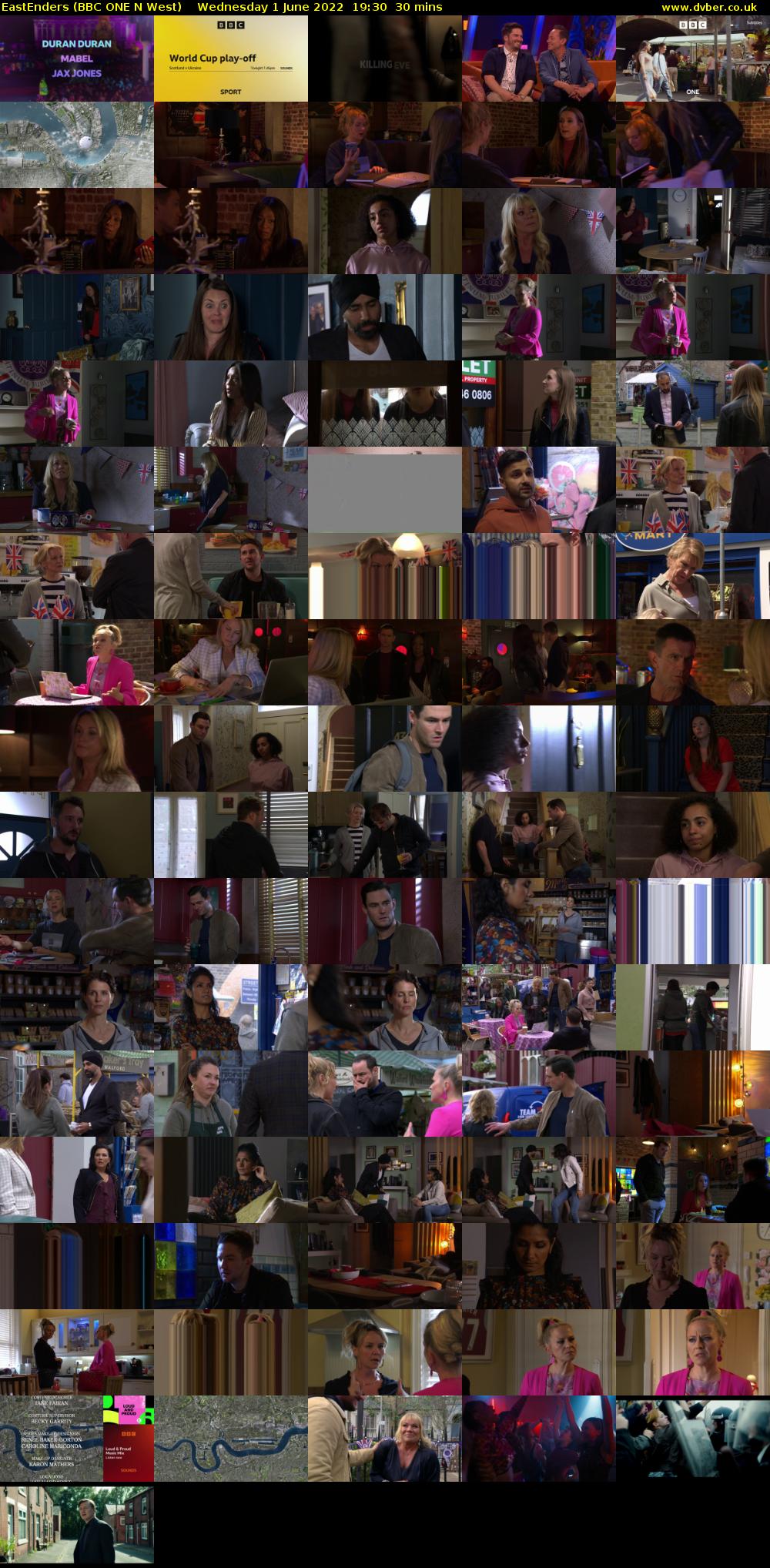 EastEnders (BBC ONE N West) Wednesday 1 June 2022 19:30 - 20:00