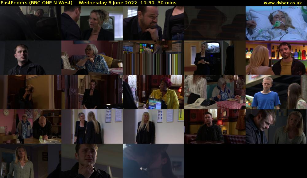 EastEnders (BBC ONE N West) Wednesday 8 June 2022 19:30 - 20:00