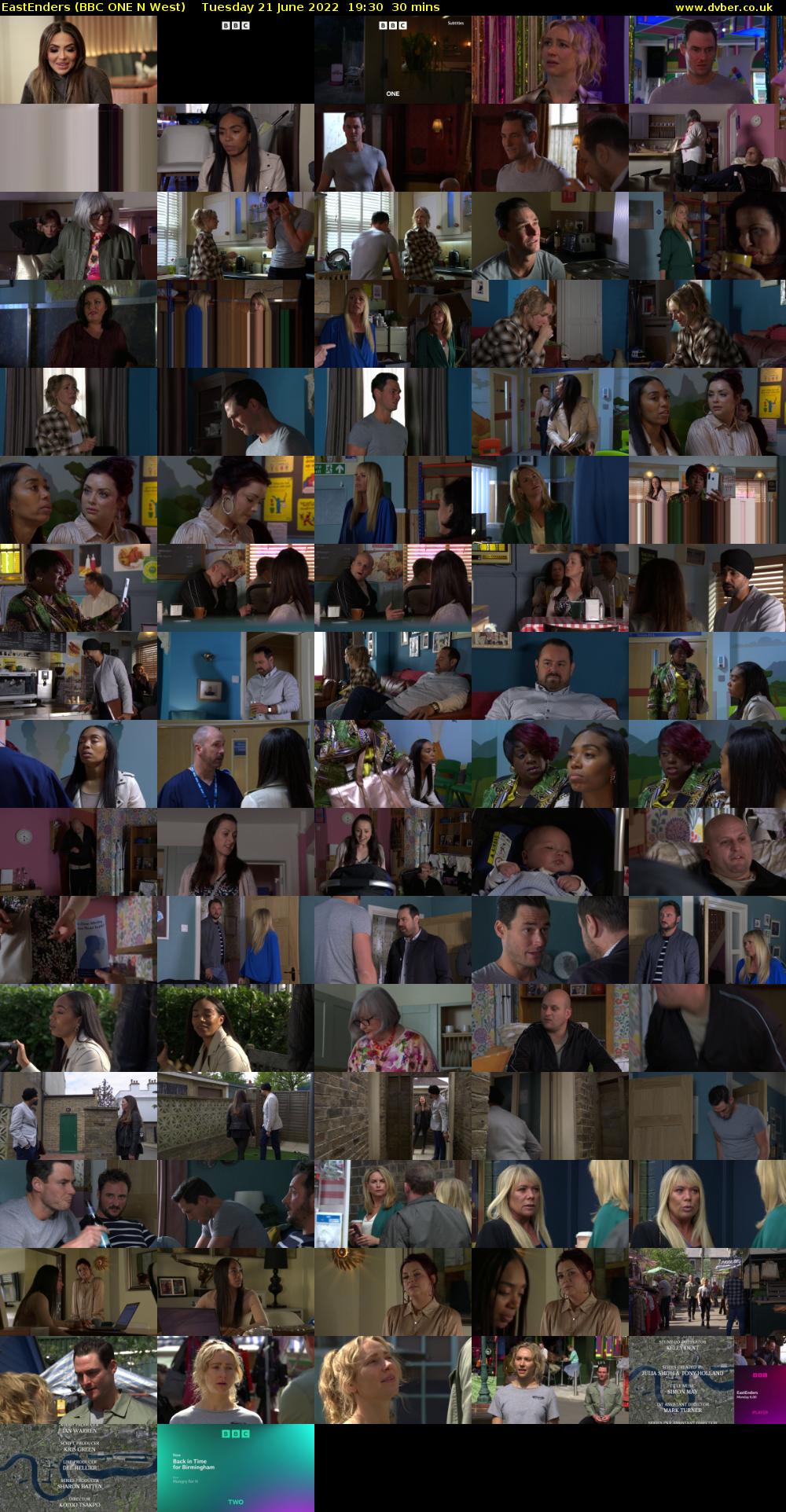 EastEnders (BBC ONE N West) Tuesday 21 June 2022 19:30 - 20:00