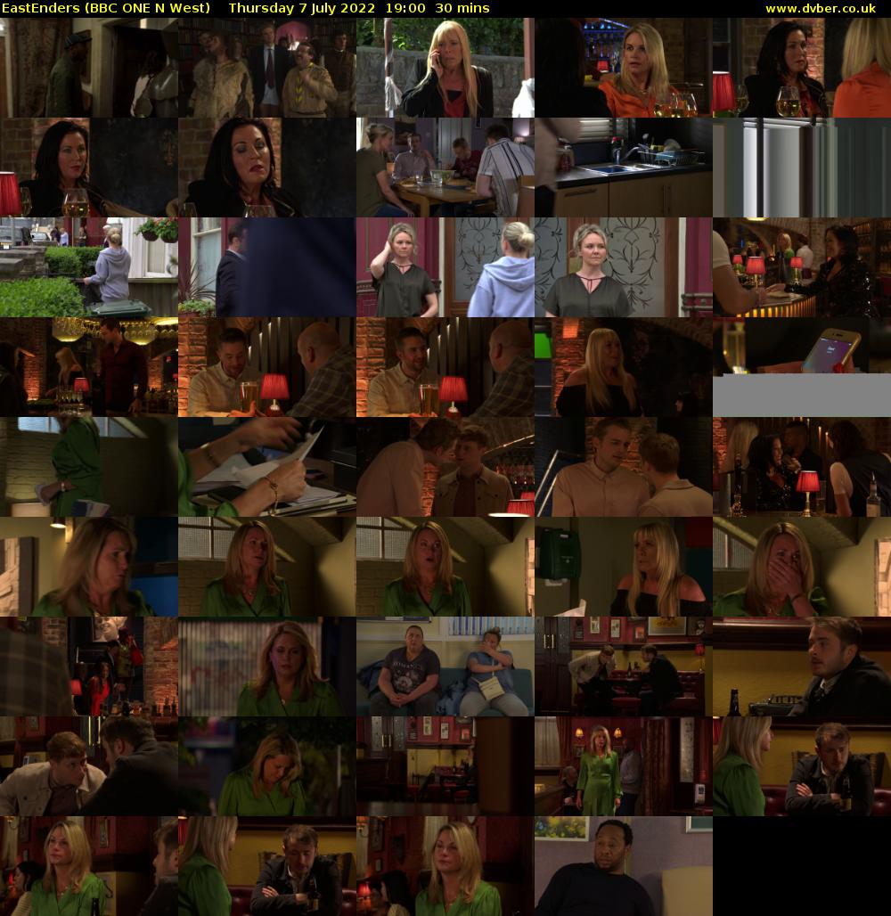 EastEnders (BBC ONE N West) Thursday 7 July 2022 19:00 - 19:30