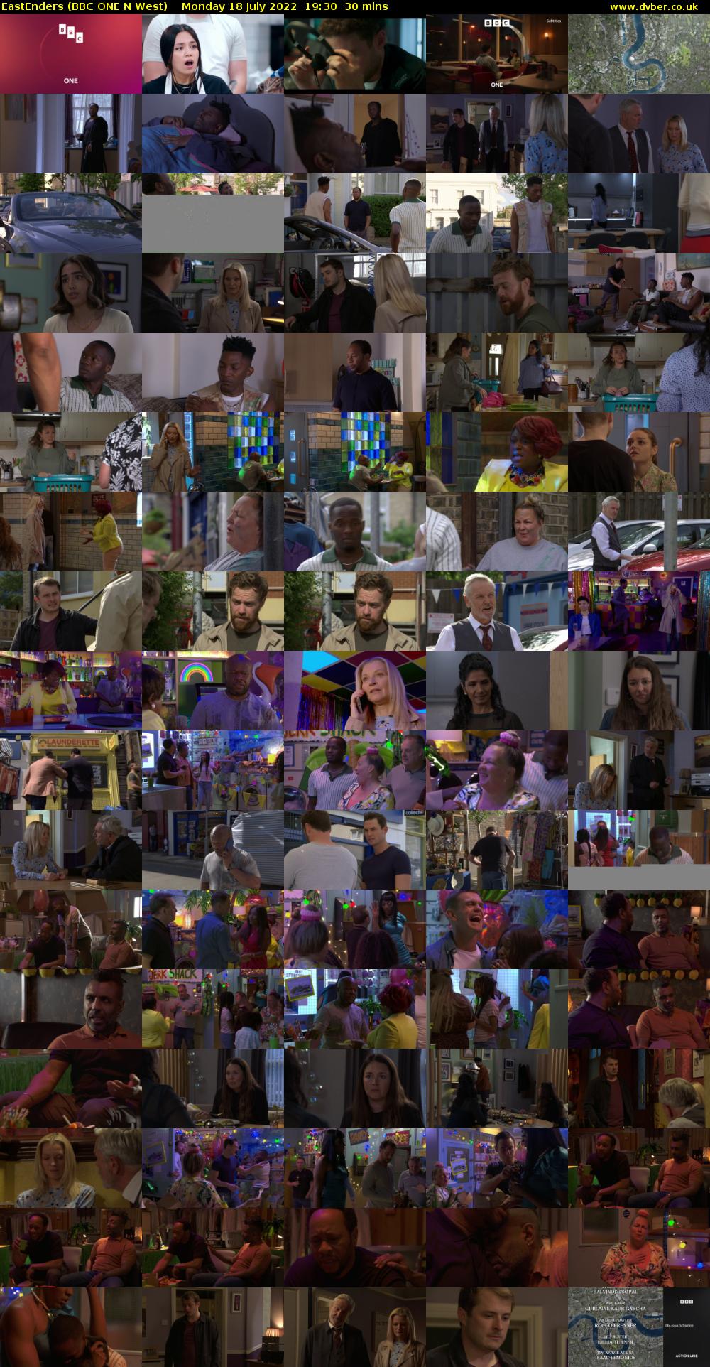 EastEnders (BBC ONE N West) Monday 18 July 2022 19:30 - 20:00