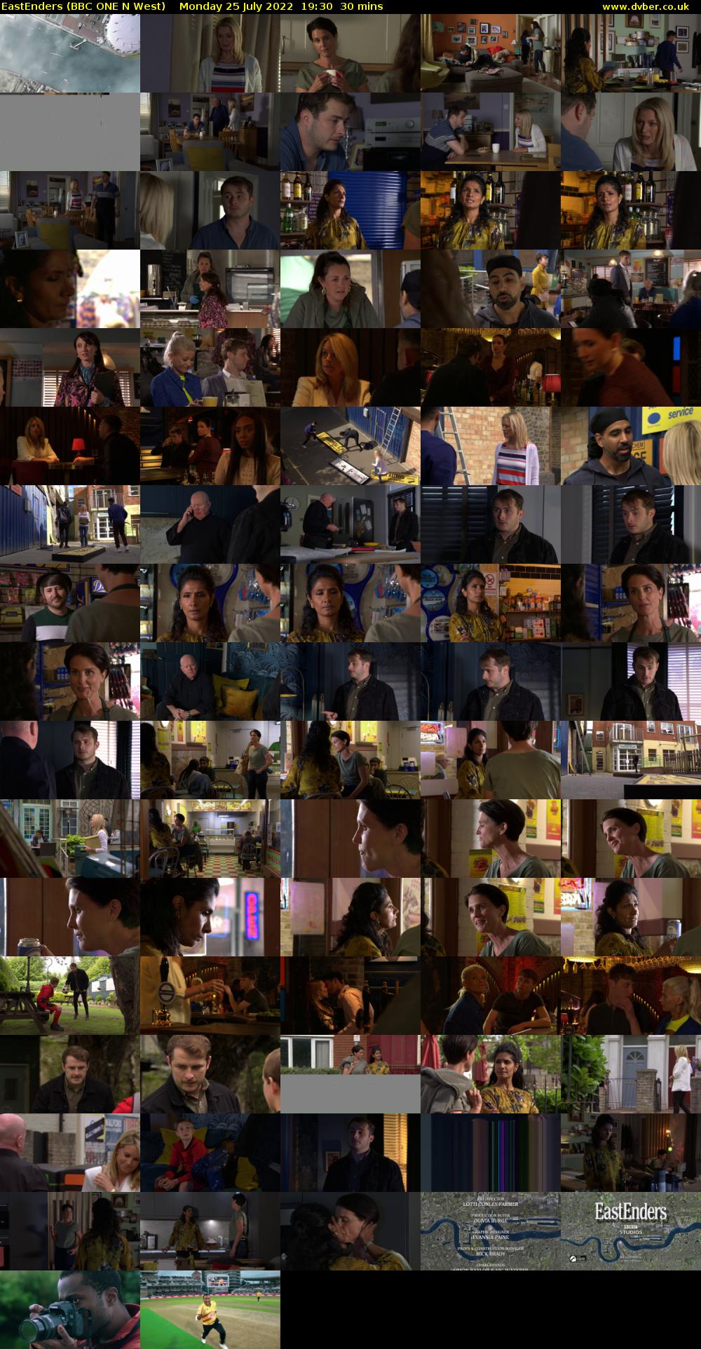 EastEnders (BBC ONE N West) Monday 25 July 2022 19:30 - 20:00