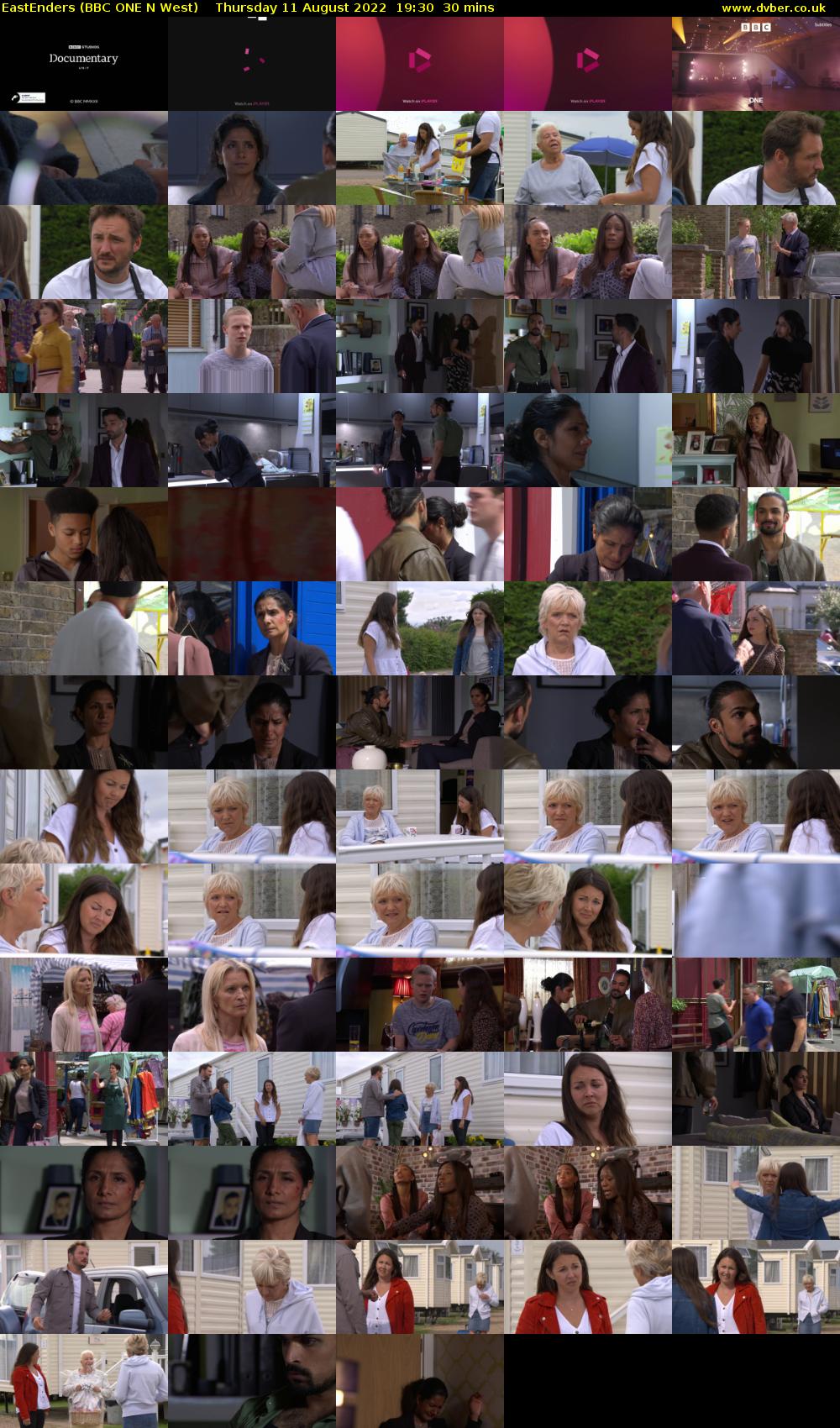 EastEnders (BBC ONE N West) Thursday 11 August 2022 19:30 - 20:00