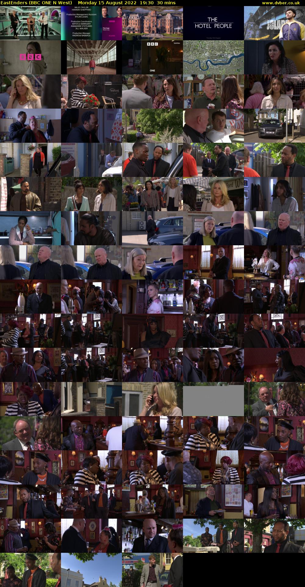 EastEnders (BBC ONE N West) Monday 15 August 2022 19:30 - 20:00