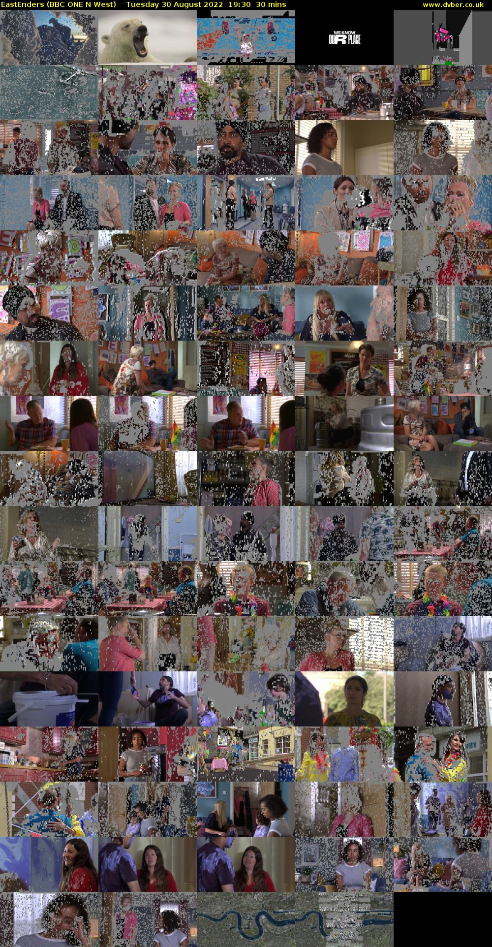 EastEnders (BBC ONE N West) Tuesday 30 August 2022 19:30 - 20:00
