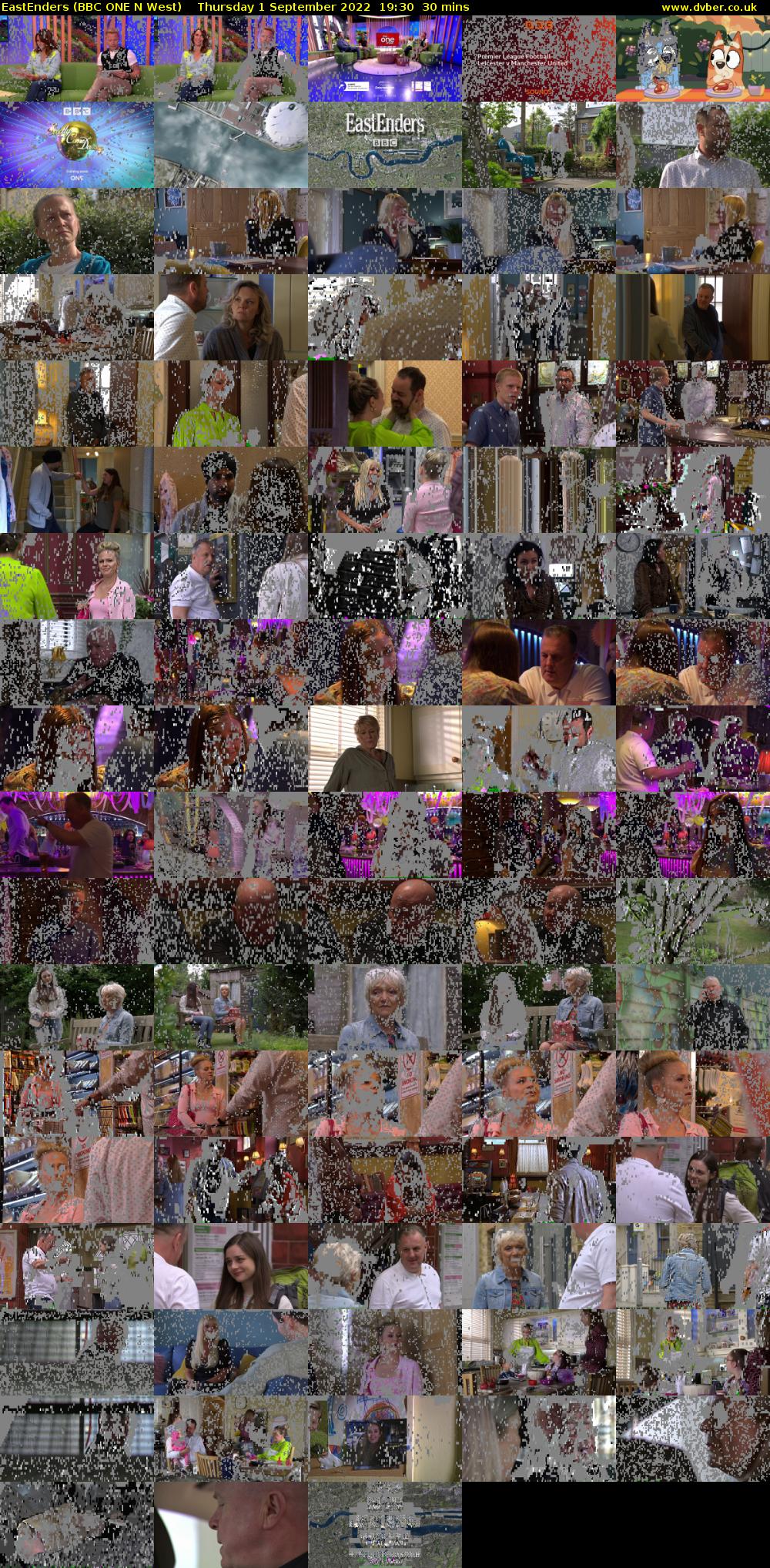 EastEnders (BBC ONE N West) Thursday 1 September 2022 19:30 - 20:00