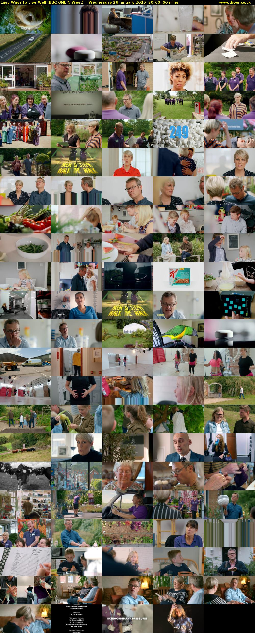 Easy Ways to Live Well (BBC ONE N West) Wednesday 29 January 2020 20:00 - 21:00