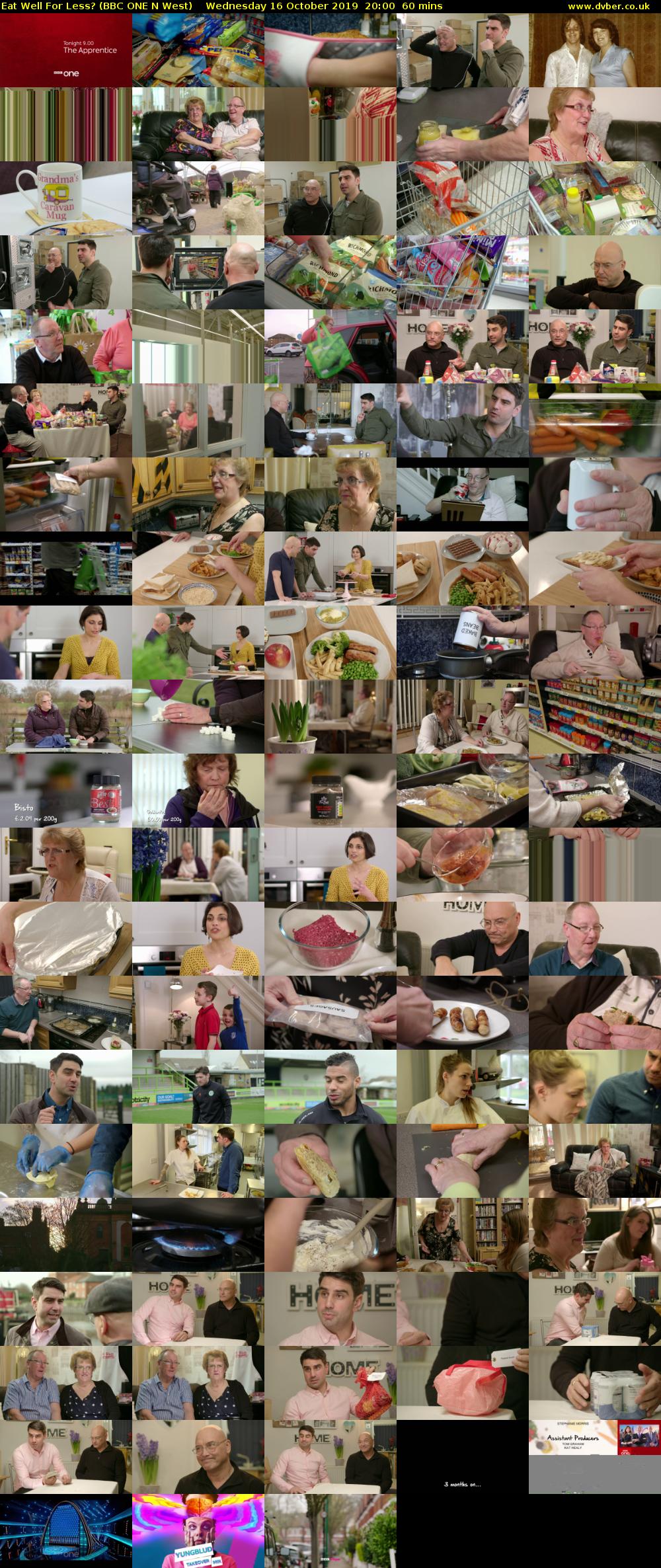 Eat Well For Less? (BBC ONE N West) Wednesday 16 October 2019 20:00 - 21:00