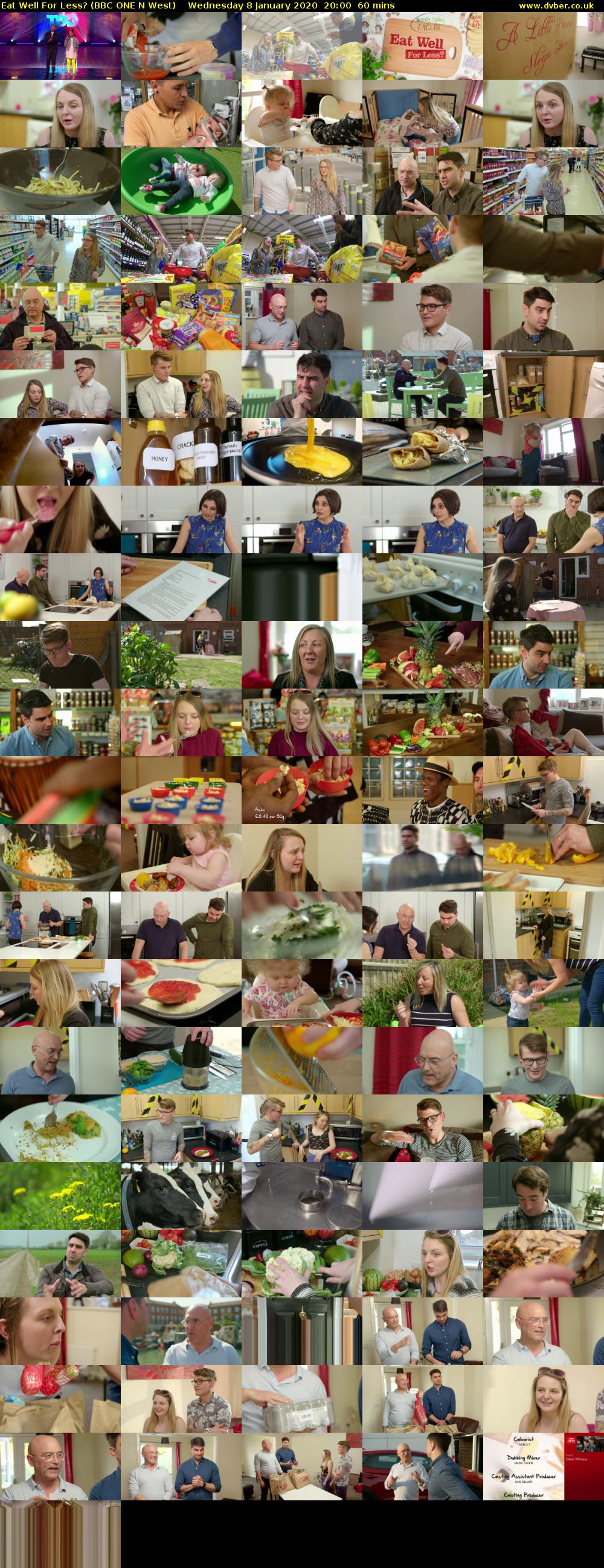 Eat Well For Less? (BBC ONE N West) Wednesday 8 January 2020 20:00 - 21:00
