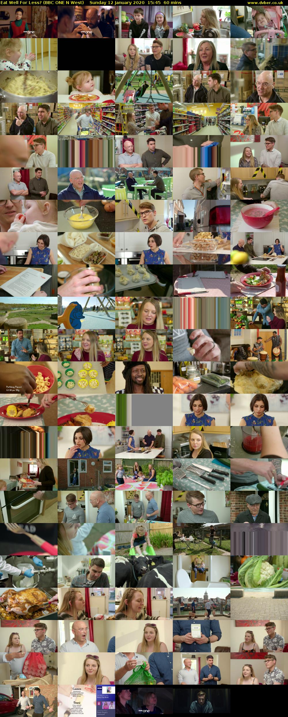 Eat Well For Less? (BBC ONE N West) Sunday 12 January 2020 15:45 - 16:45
