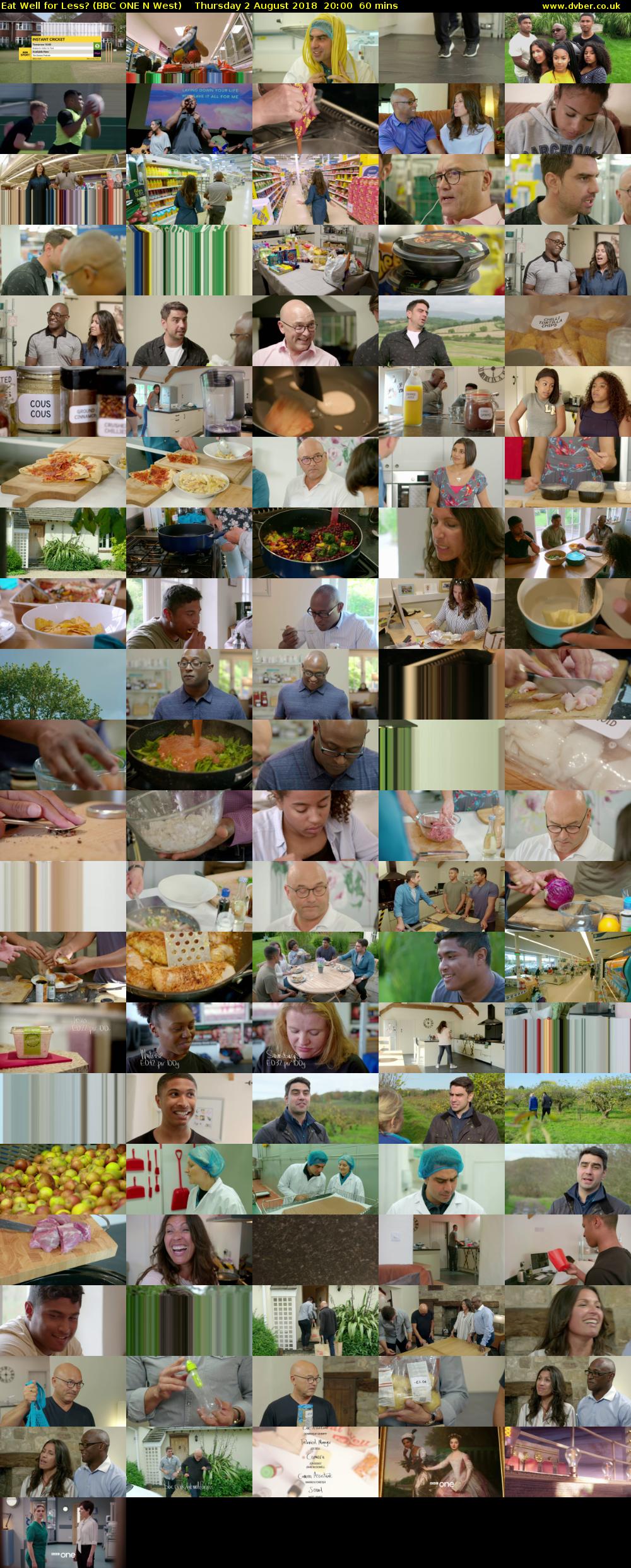 Eat Well for Less? (BBC ONE N West) Thursday 2 August 2018 20:00 - 21:00