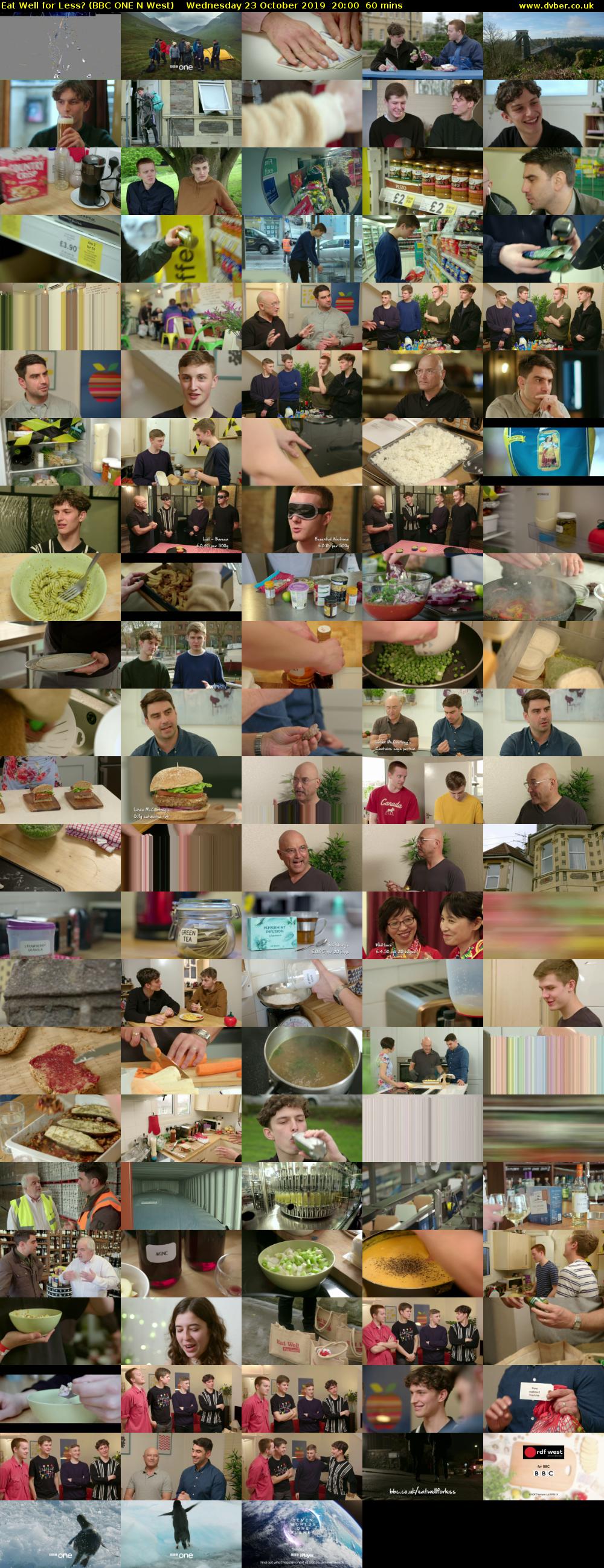 Eat Well for Less? (BBC ONE N West) Wednesday 23 October 2019 20:00 - 21:00