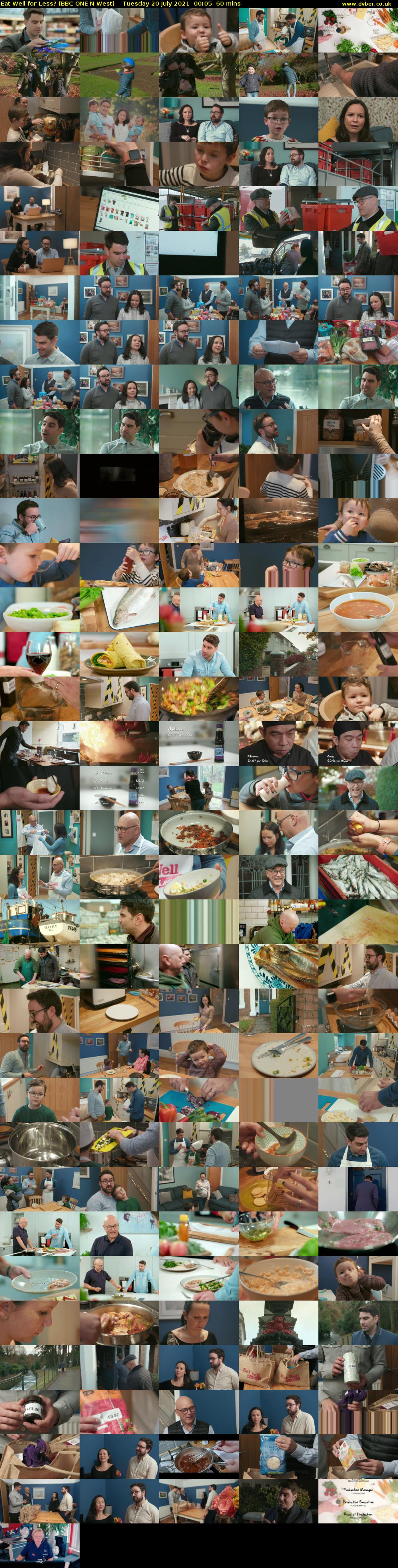 Eat Well for Less? (BBC ONE N West) Tuesday 20 July 2021 00:05 - 01:05
