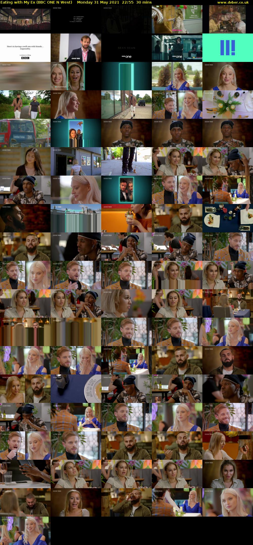 Eating with My Ex (BBC ONE N West) Monday 31 May 2021 22:55 - 23:25
