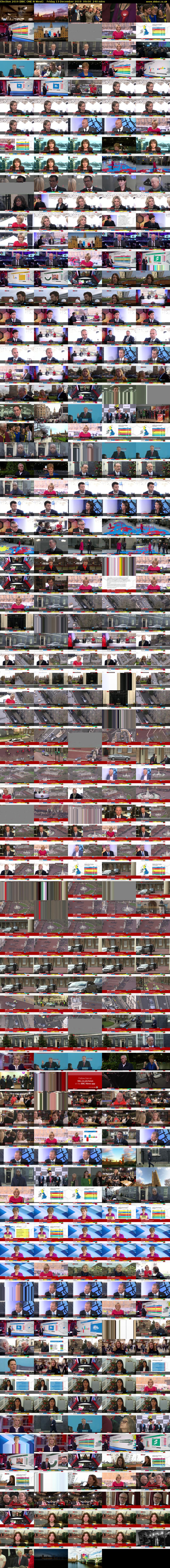 Election 2019 (BBC ONE N West) Friday 13 December 2019 09:00 - 13:00
