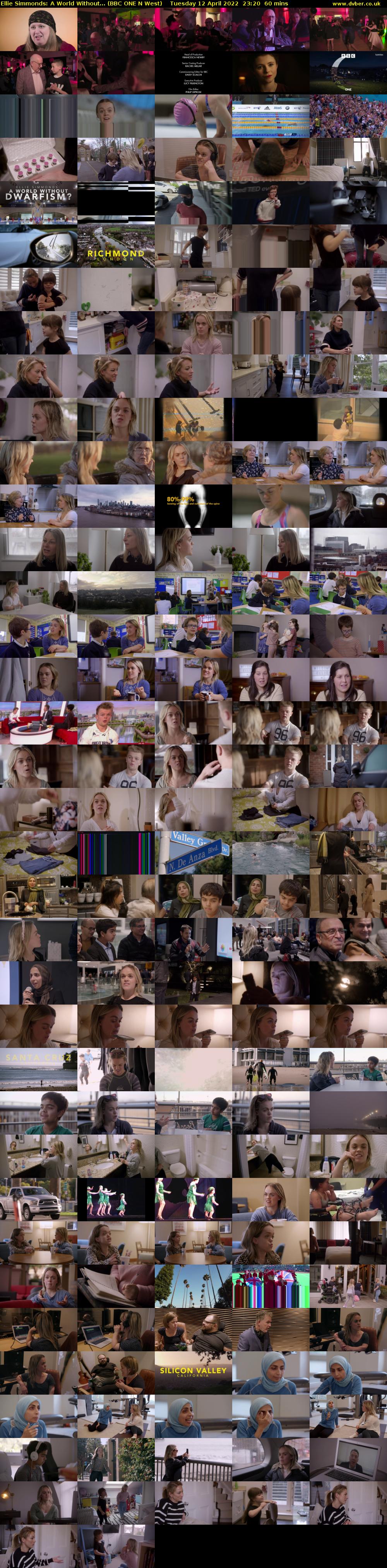Ellie Simmonds: A World Without... (BBC ONE N West) Tuesday 12 April 2022 23:20 - 00:20