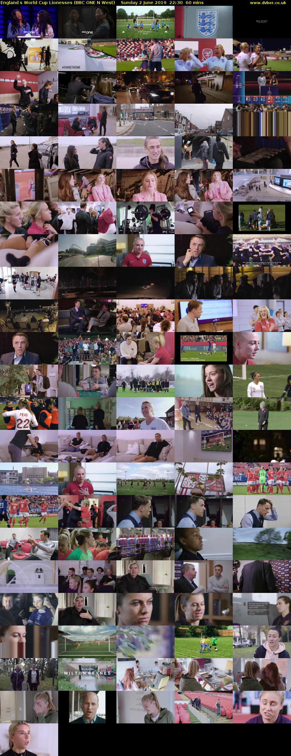 Englands World Cup Lionesses (BBC ONE N West) Sunday 2 June 2019 22:30 - 23:30