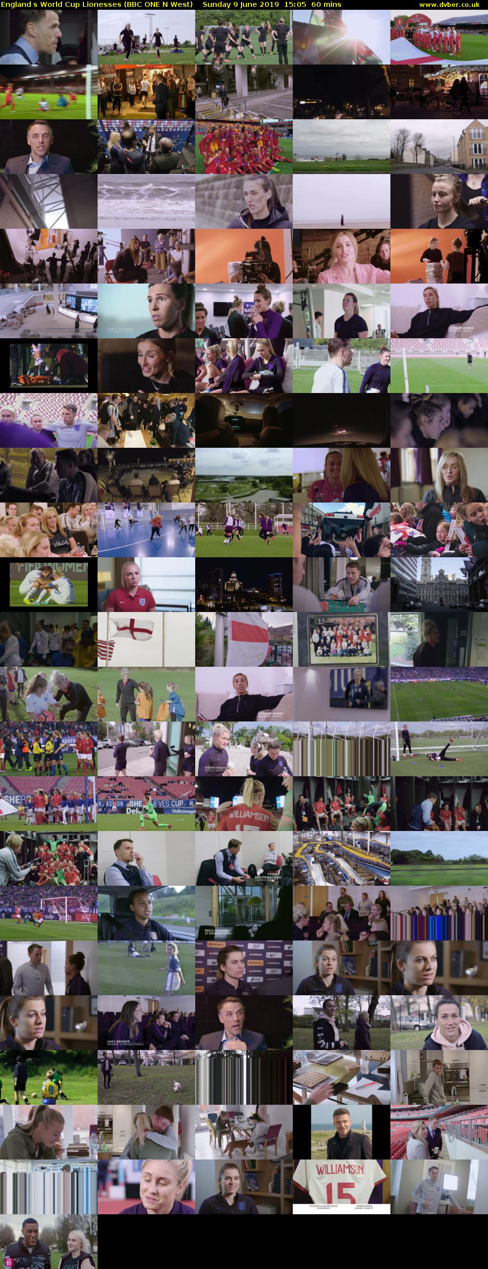 Englands World Cup Lionesses (BBC ONE N West) Sunday 9 June 2019 15:05 - 16:05