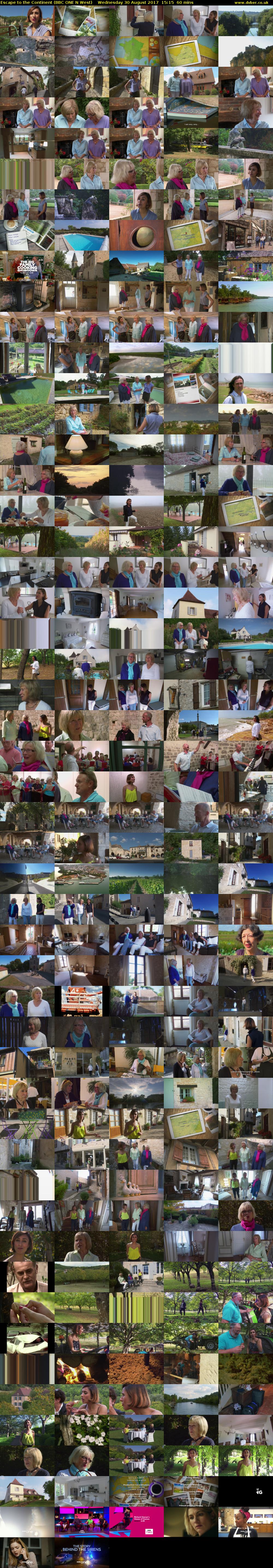Escape to the Continent (BBC ONE N West) Wednesday 30 August 2017 15:15 - 16:15
